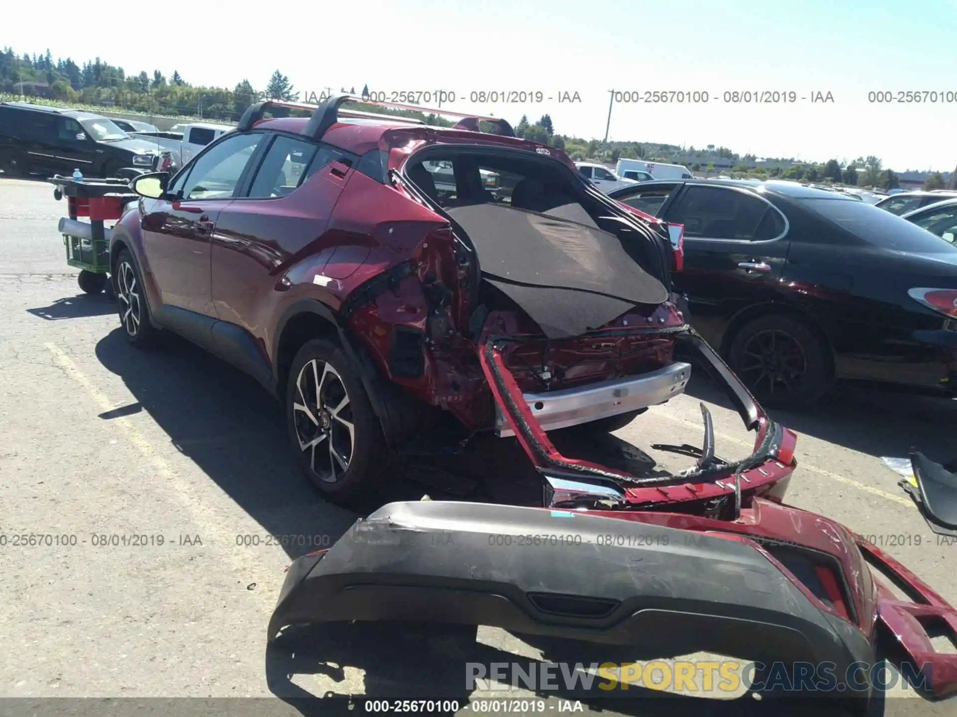 3 Photograph of a damaged car JTNKHMBX6K1040403 TOYOTA C-HR 2019