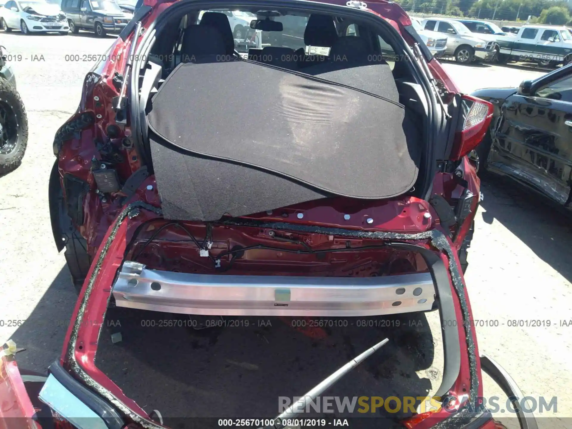 6 Photograph of a damaged car JTNKHMBX6K1040403 TOYOTA C-HR 2019