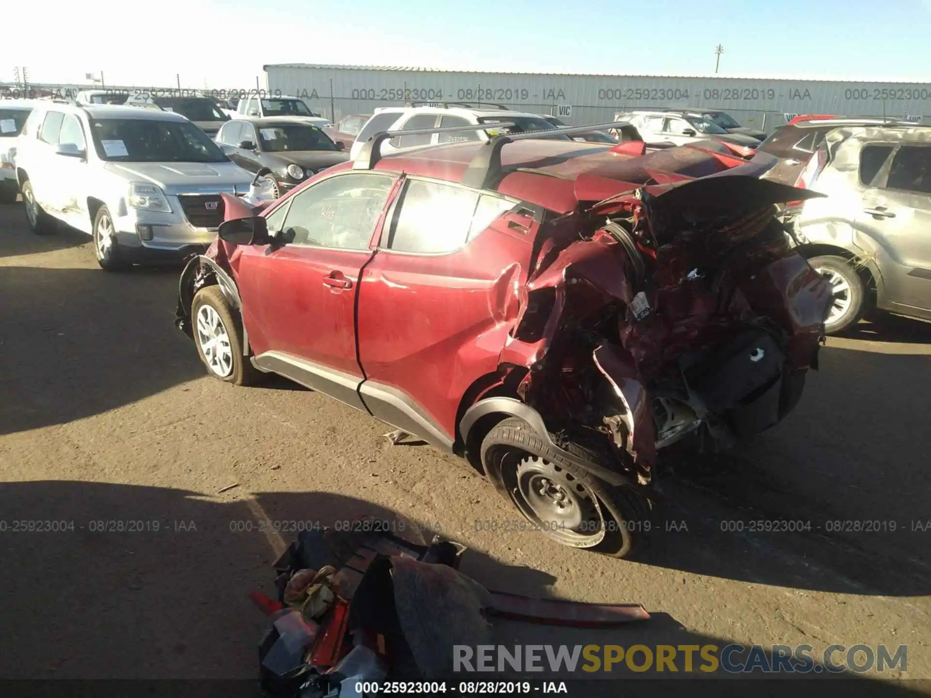 3 Photograph of a damaged car JTNKHMBX6K1041700 TOYOTA C-HR 2019