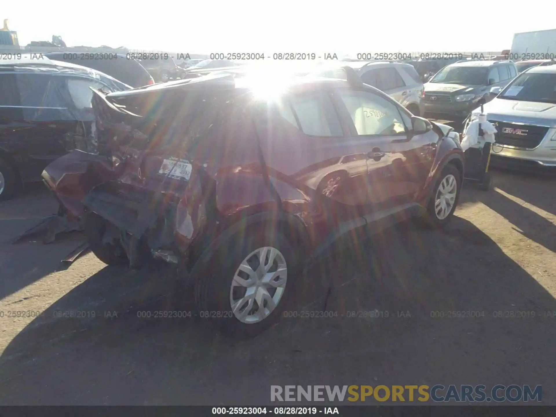 4 Photograph of a damaged car JTNKHMBX6K1041700 TOYOTA C-HR 2019