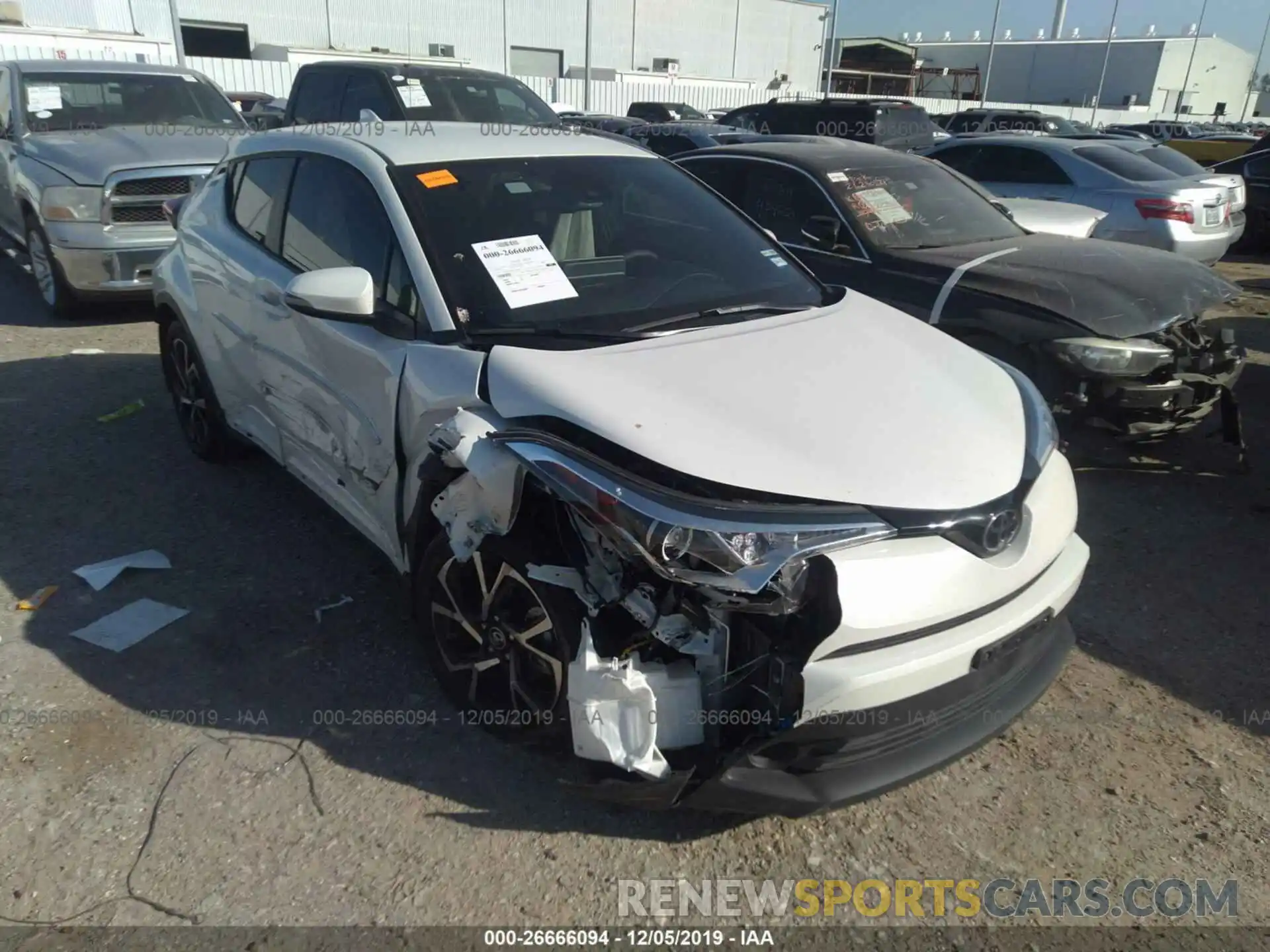 1 Photograph of a damaged car JTNKHMBX6K1042491 TOYOTA C-HR 2019