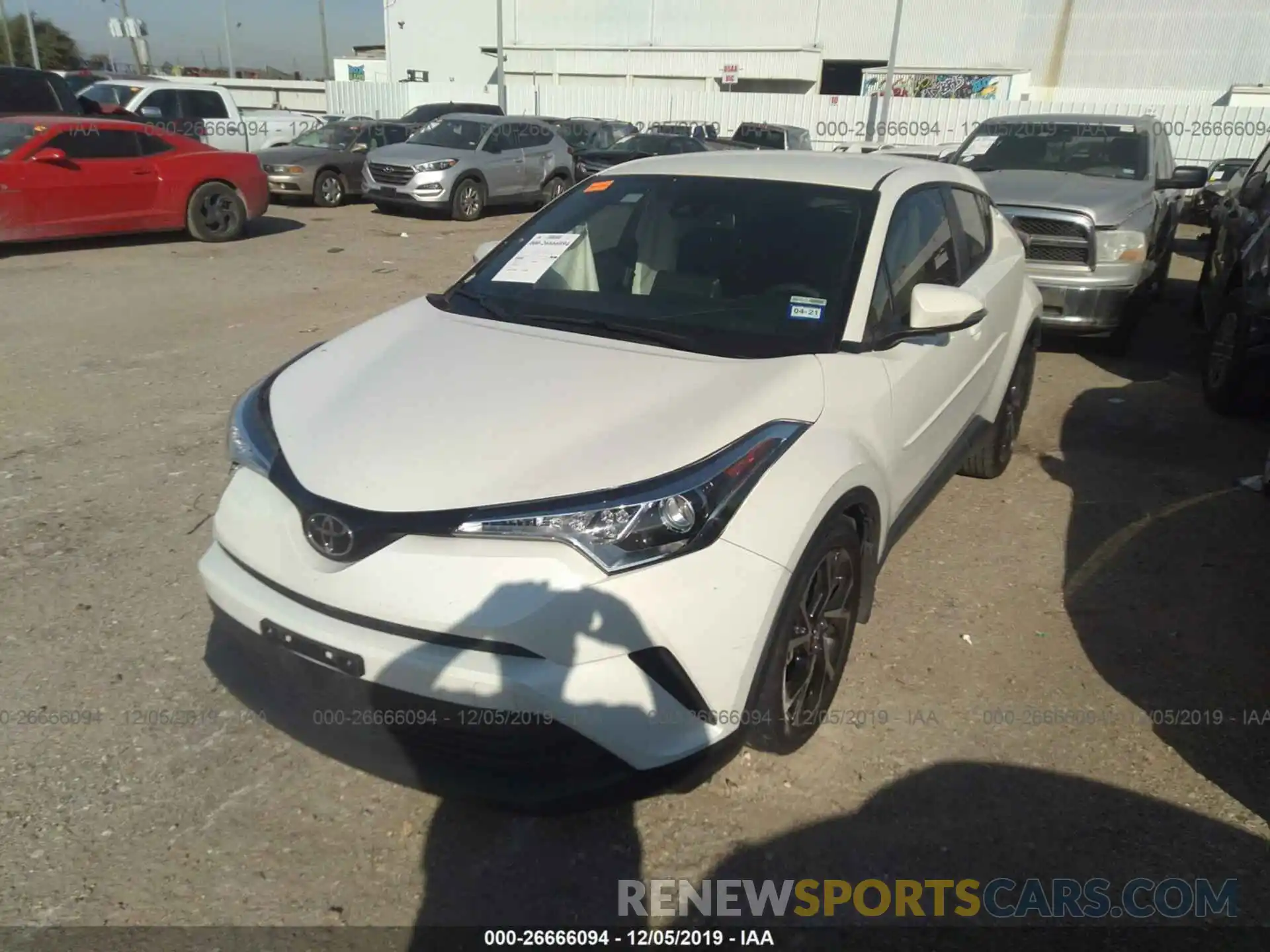 2 Photograph of a damaged car JTNKHMBX6K1042491 TOYOTA C-HR 2019