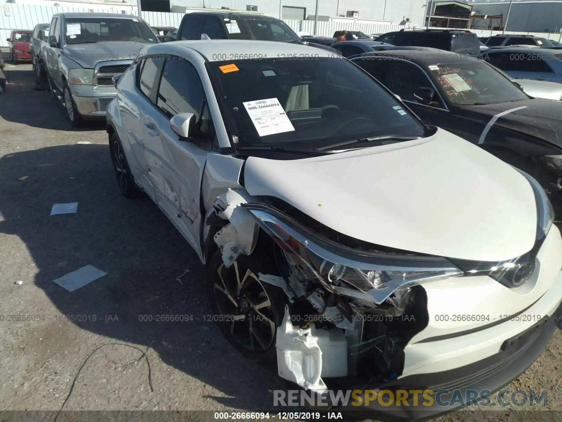 6 Photograph of a damaged car JTNKHMBX6K1042491 TOYOTA C-HR 2019