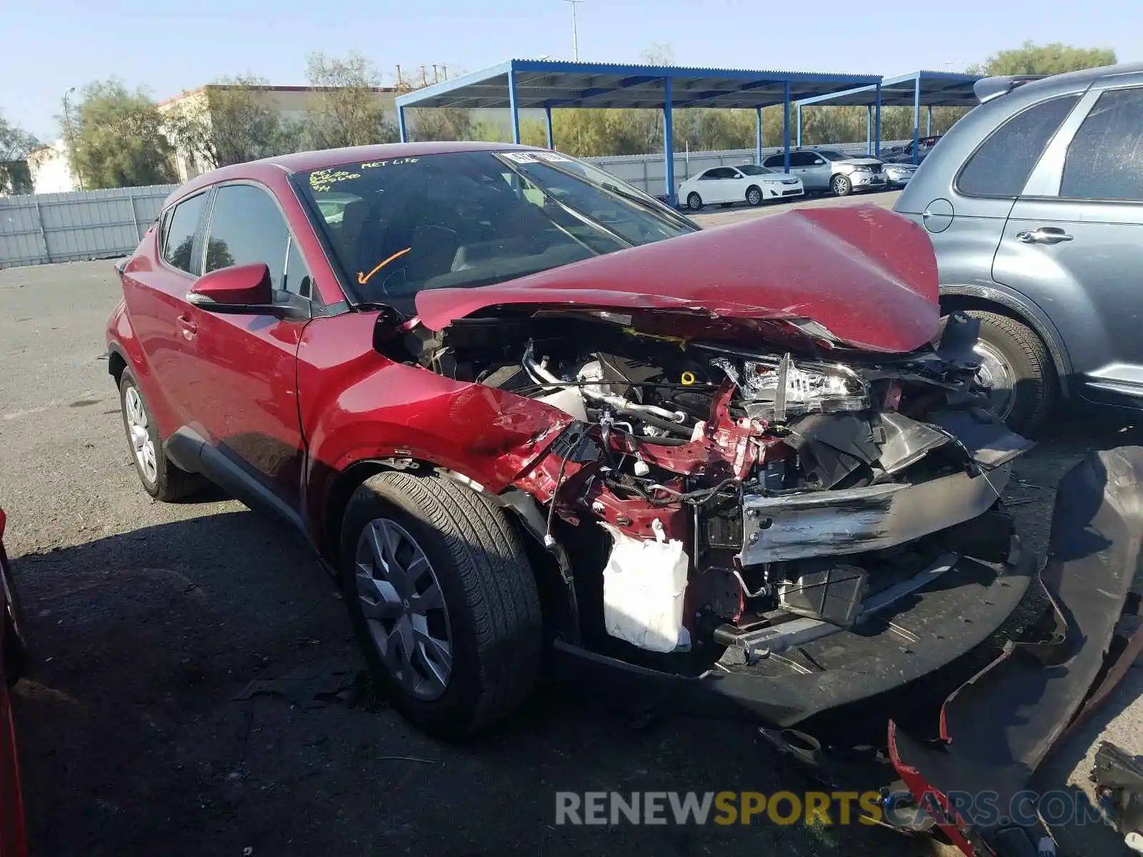 1 Photograph of a damaged car JTNKHMBX6K1042586 TOYOTA C-HR 2019