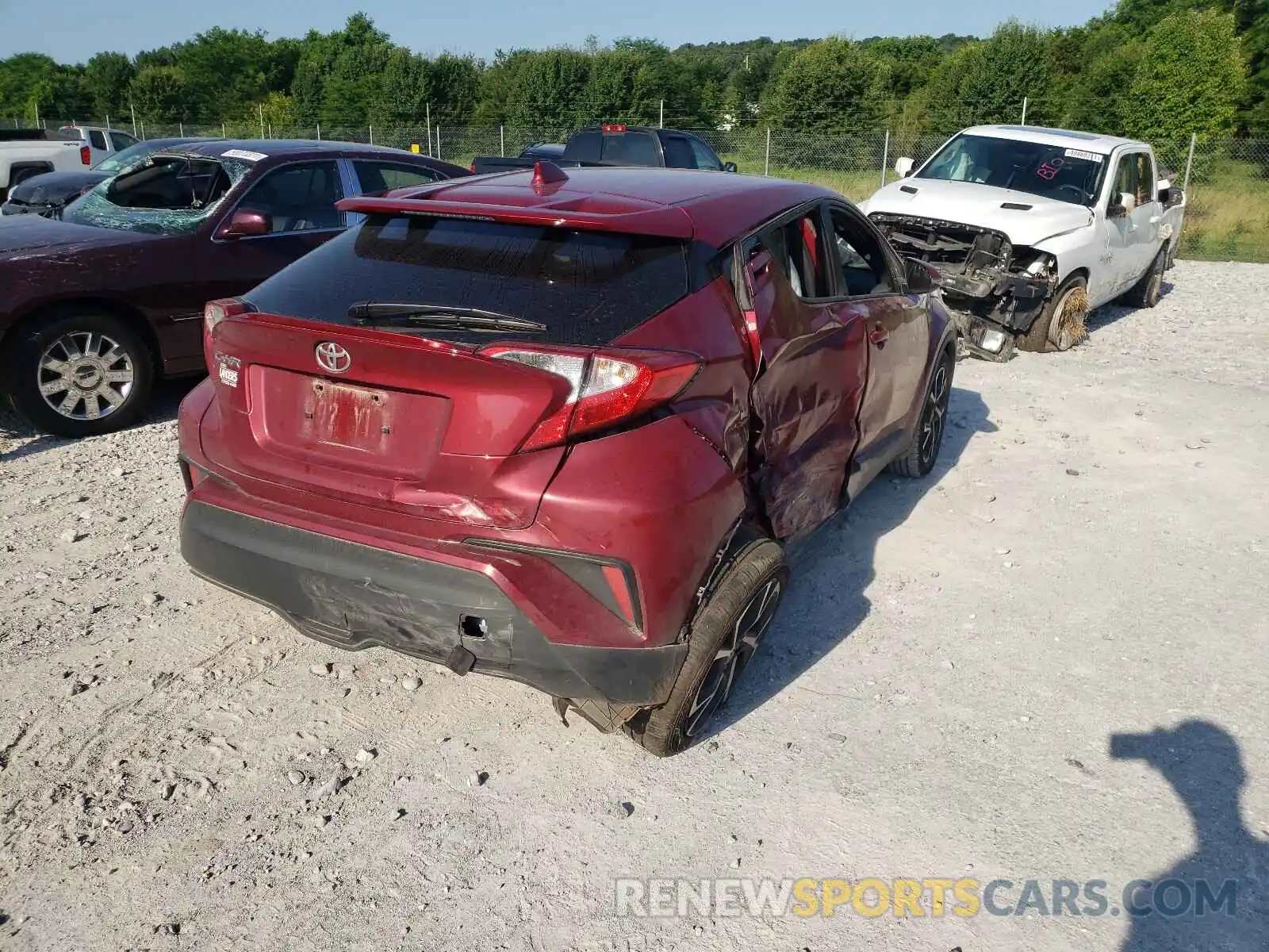 4 Photograph of a damaged car JTNKHMBX6K1044421 TOYOTA C-HR 2019