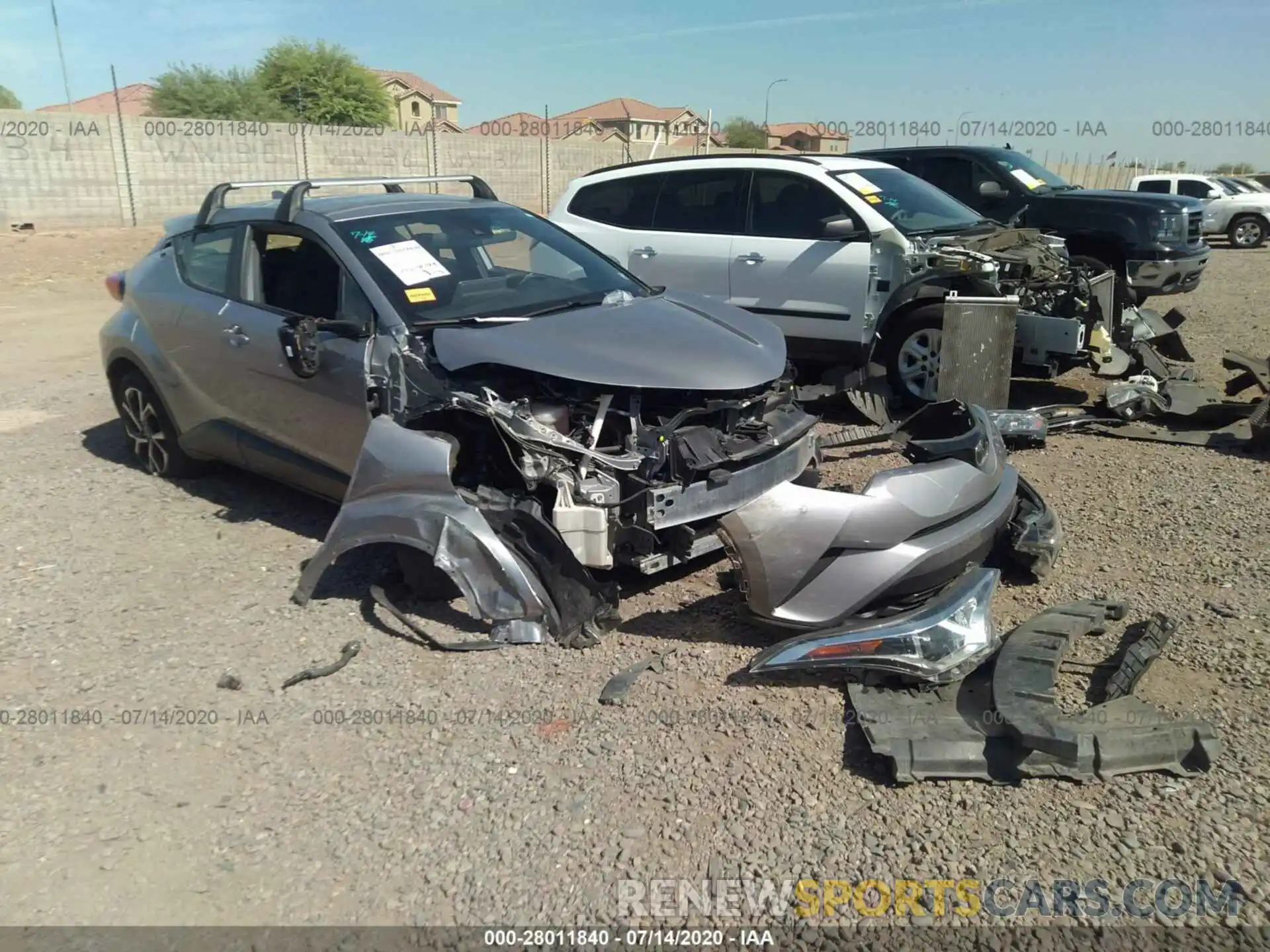 1 Photograph of a damaged car JTNKHMBX6K1045763 TOYOTA C-HR 2019