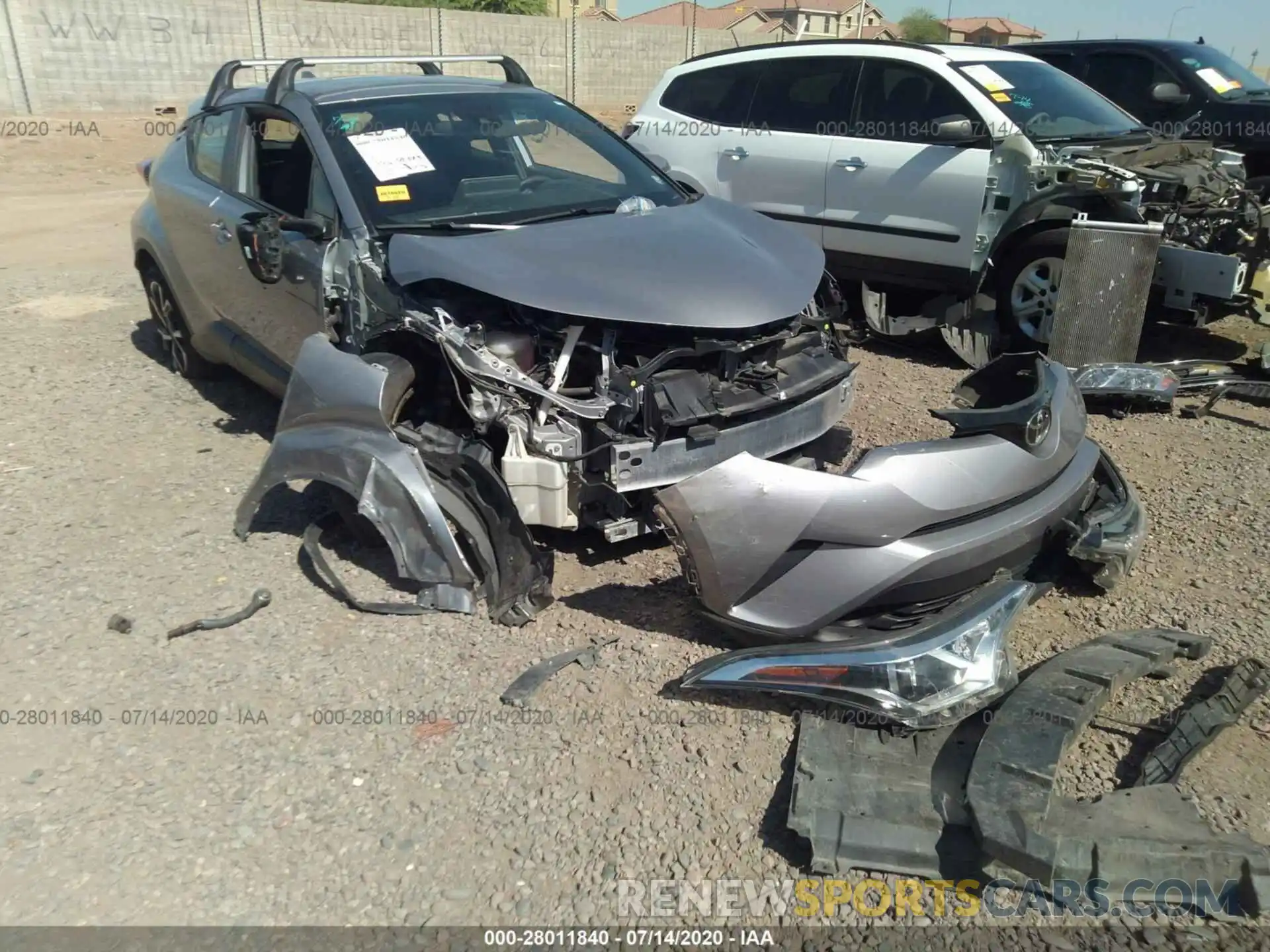 6 Photograph of a damaged car JTNKHMBX6K1045763 TOYOTA C-HR 2019