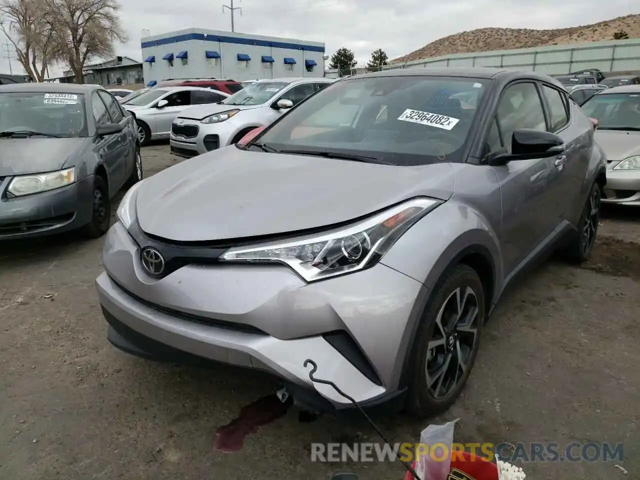 2 Photograph of a damaged car JTNKHMBX6K1046301 TOYOTA C-HR 2019