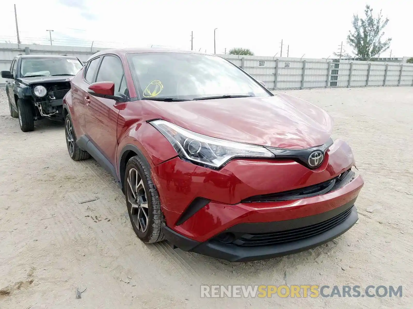 1 Photograph of a damaged car JTNKHMBX6K1048484 TOYOTA C-HR 2019