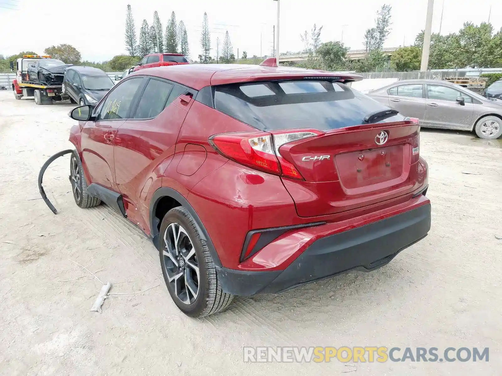 3 Photograph of a damaged car JTNKHMBX6K1048484 TOYOTA C-HR 2019