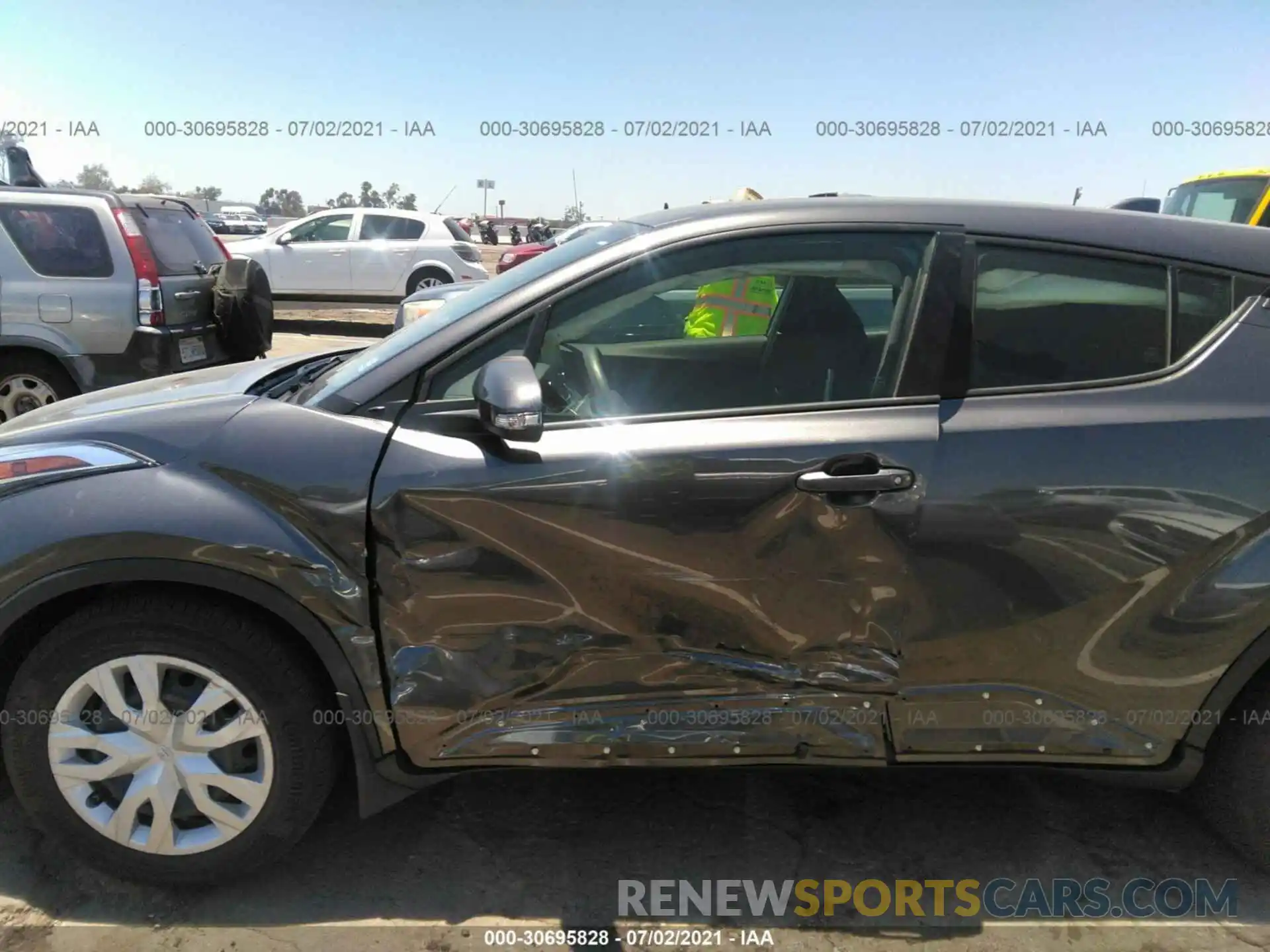 6 Photograph of a damaged car JTNKHMBX6K1049554 TOYOTA C-HR 2019