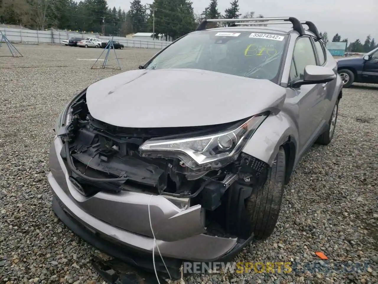 2 Photograph of a damaged car JTNKHMBX6K1050087 TOYOTA C-HR 2019