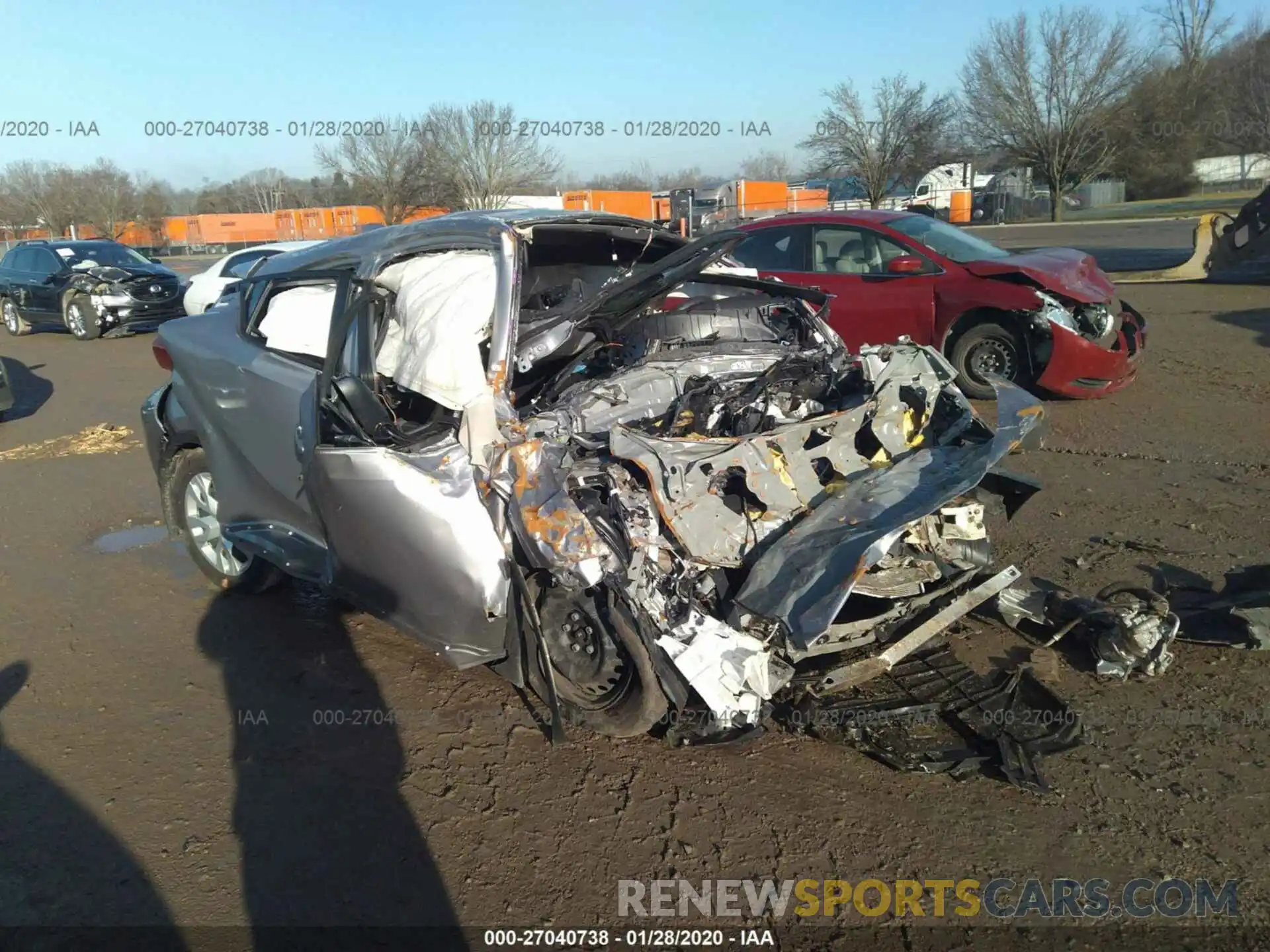 1 Photograph of a damaged car JTNKHMBX6K1050283 TOYOTA C-HR 2019