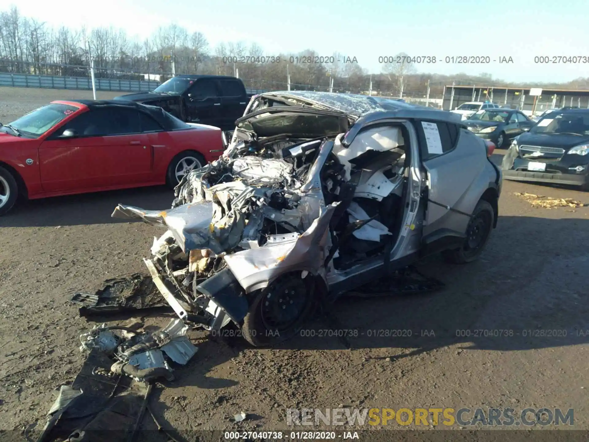 2 Photograph of a damaged car JTNKHMBX6K1050283 TOYOTA C-HR 2019