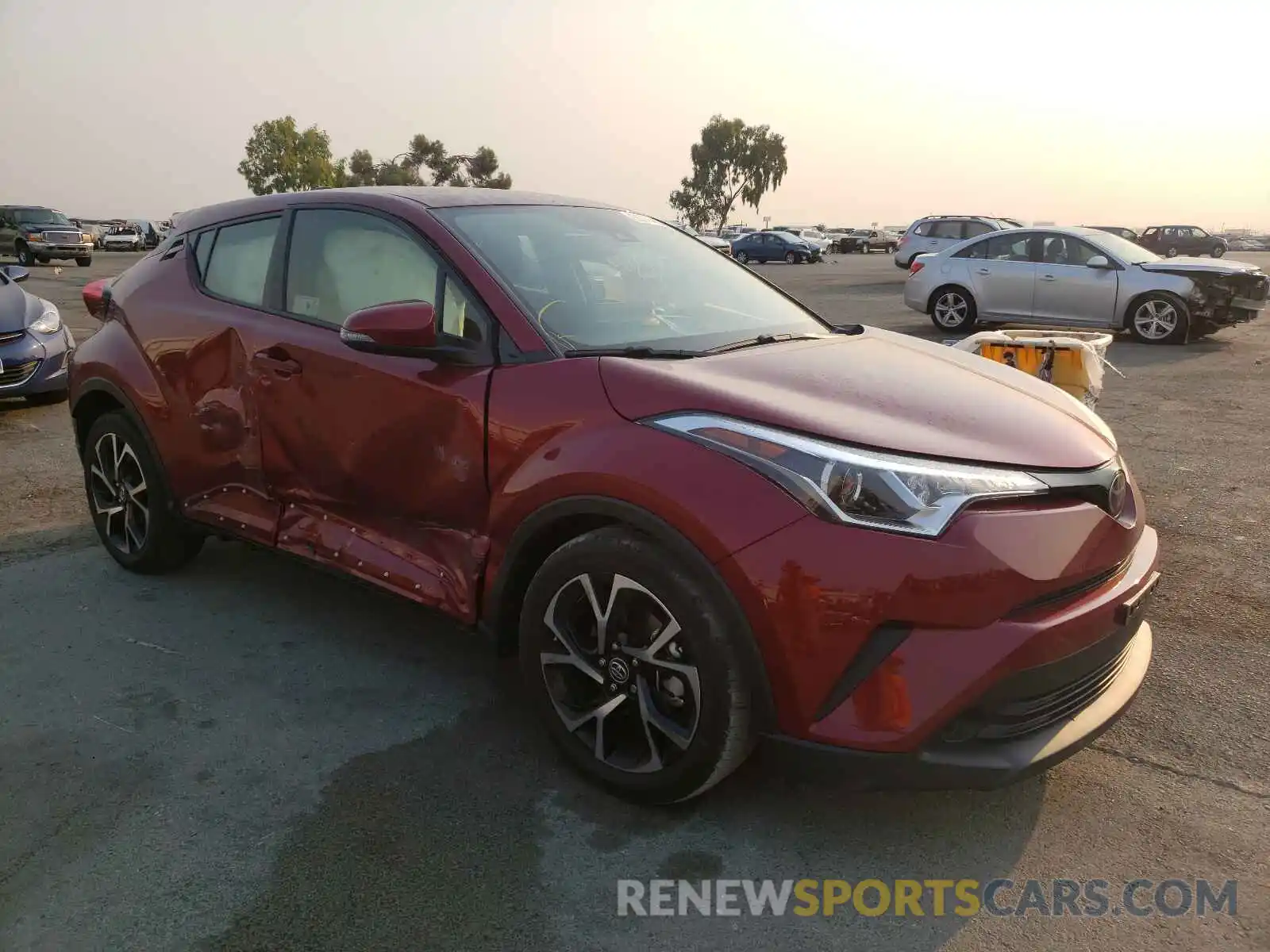 1 Photograph of a damaged car JTNKHMBX6K1051417 TOYOTA C-HR 2019