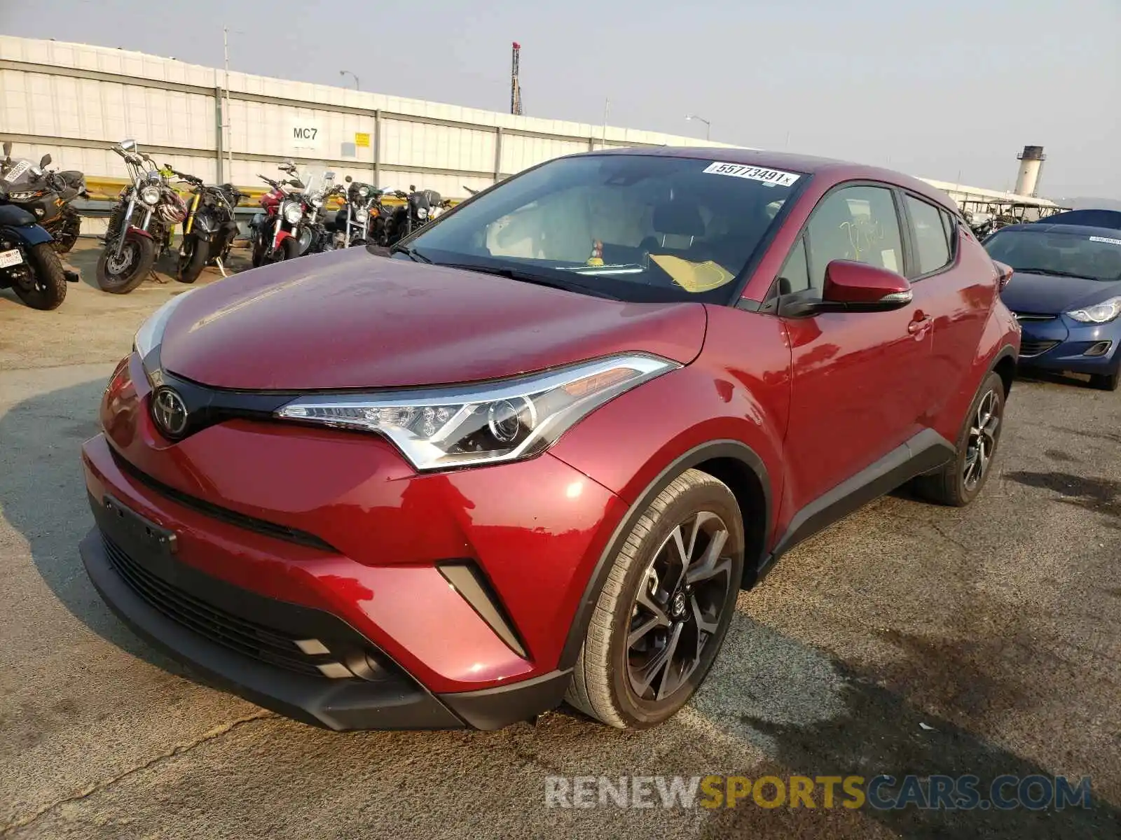 2 Photograph of a damaged car JTNKHMBX6K1051417 TOYOTA C-HR 2019