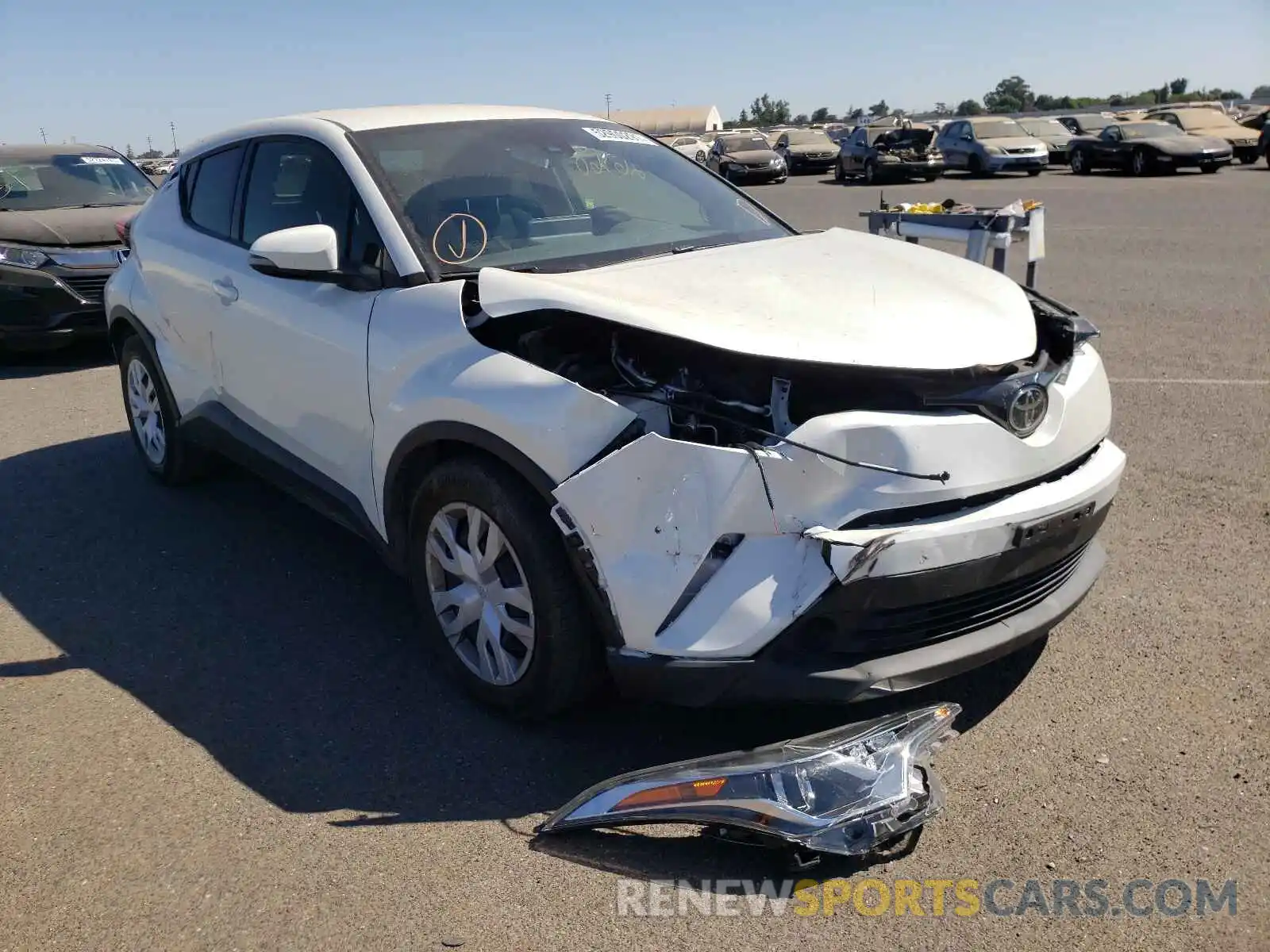 1 Photograph of a damaged car JTNKHMBX6K1051918 TOYOTA C-HR 2019