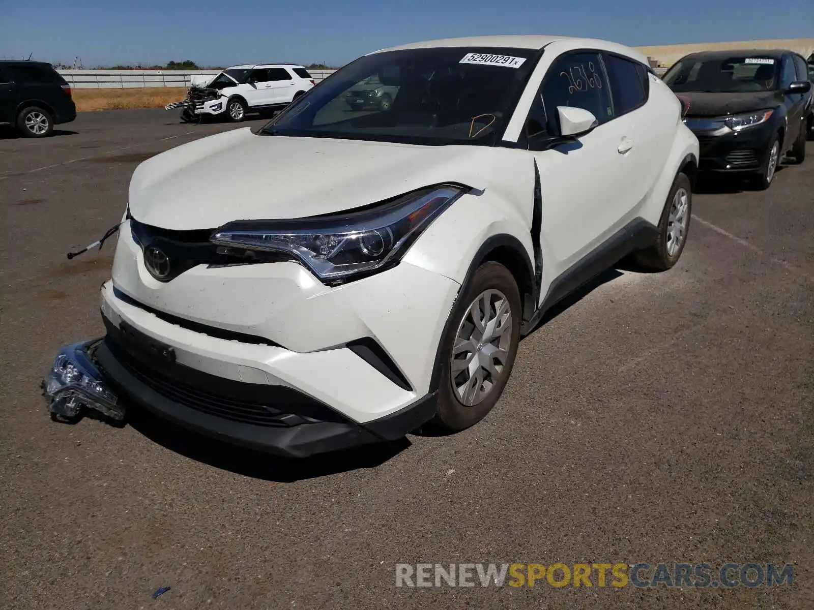 2 Photograph of a damaged car JTNKHMBX6K1051918 TOYOTA C-HR 2019