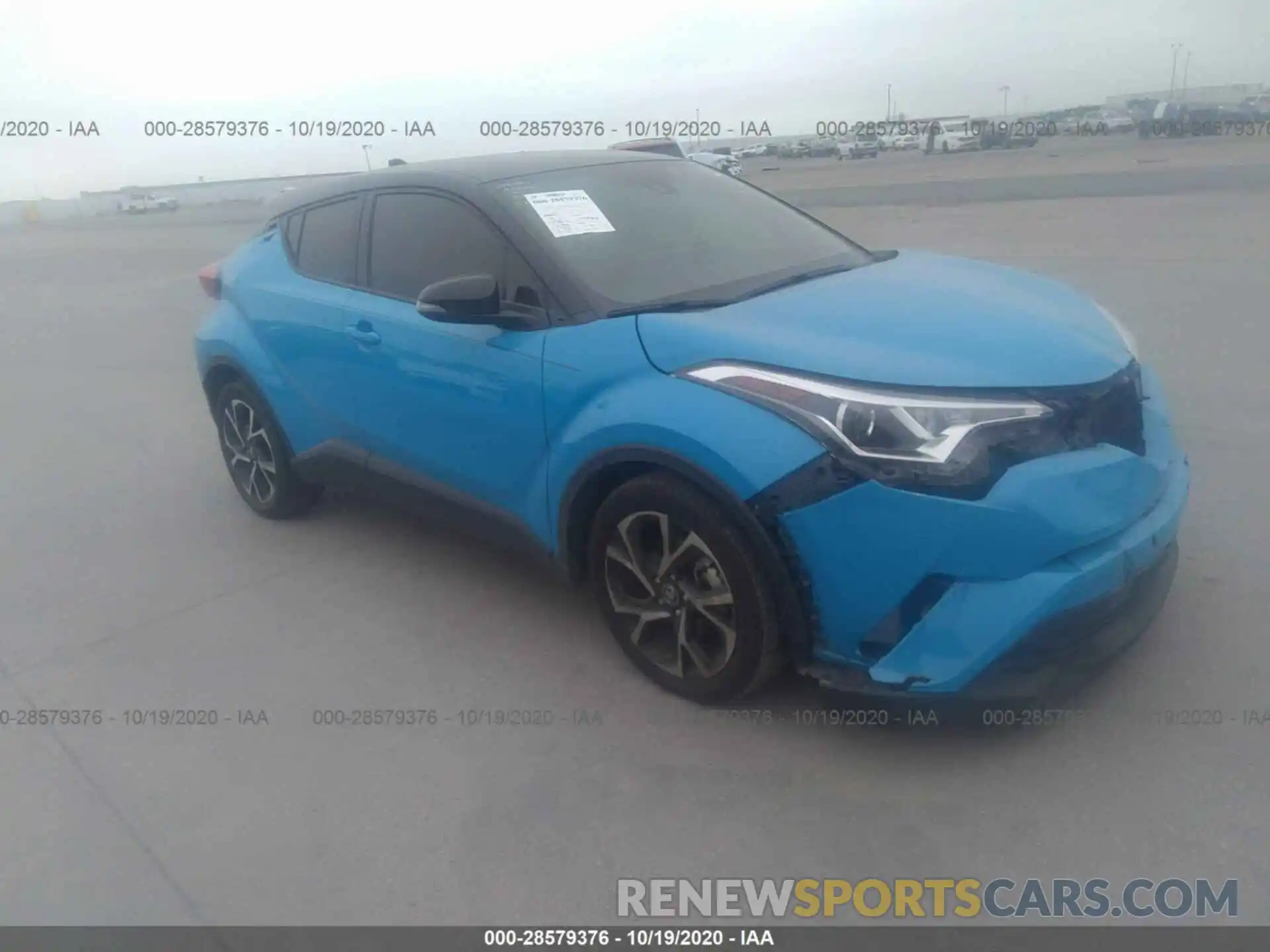 1 Photograph of a damaged car JTNKHMBX6K1055371 TOYOTA C-HR 2019