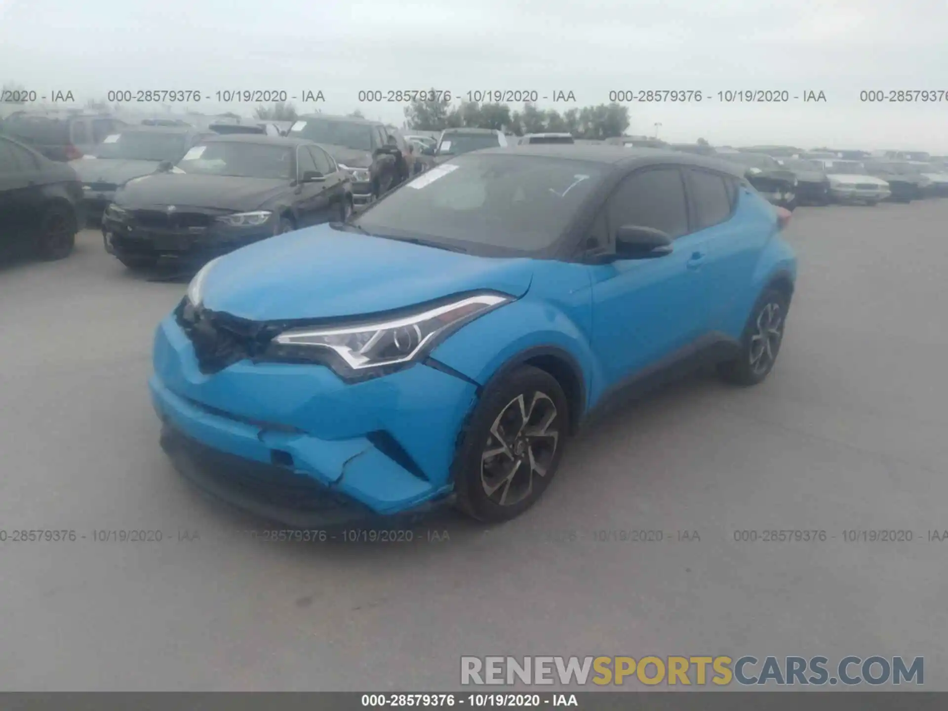 2 Фотография поврежденного автомобиля JTNKHMBX6K1055371 TOYOTA C-HR 2019