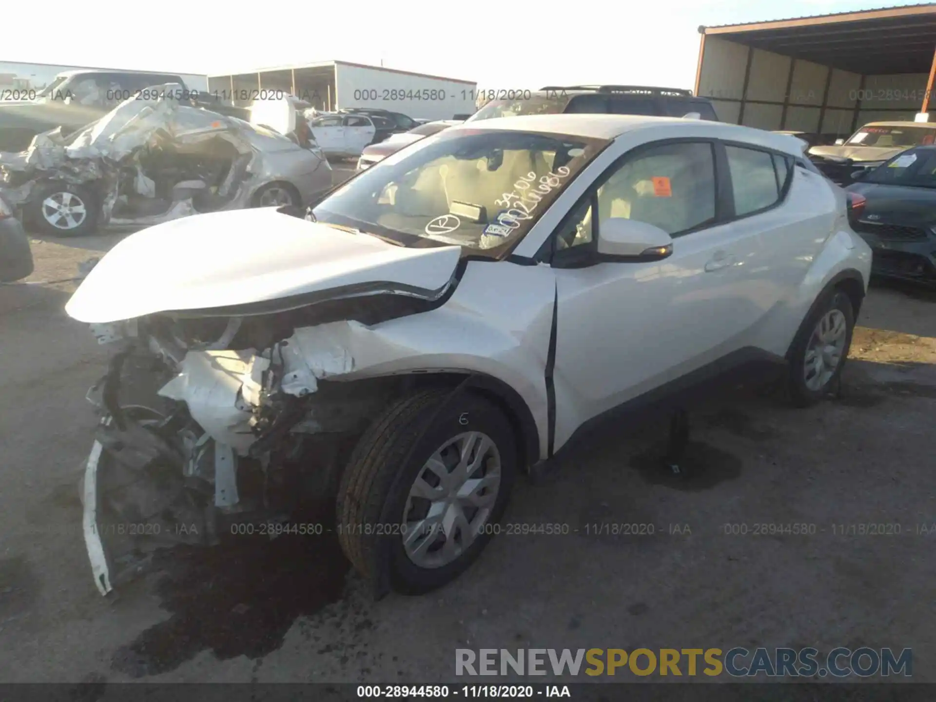 2 Photograph of a damaged car JTNKHMBX6K1056360 TOYOTA C-HR 2019