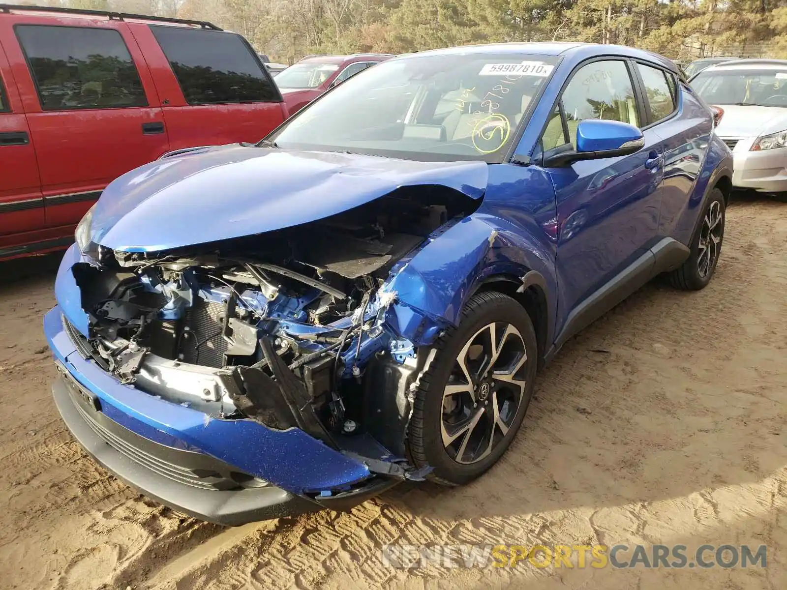 2 Photograph of a damaged car JTNKHMBX6K1058321 TOYOTA C-HR 2019