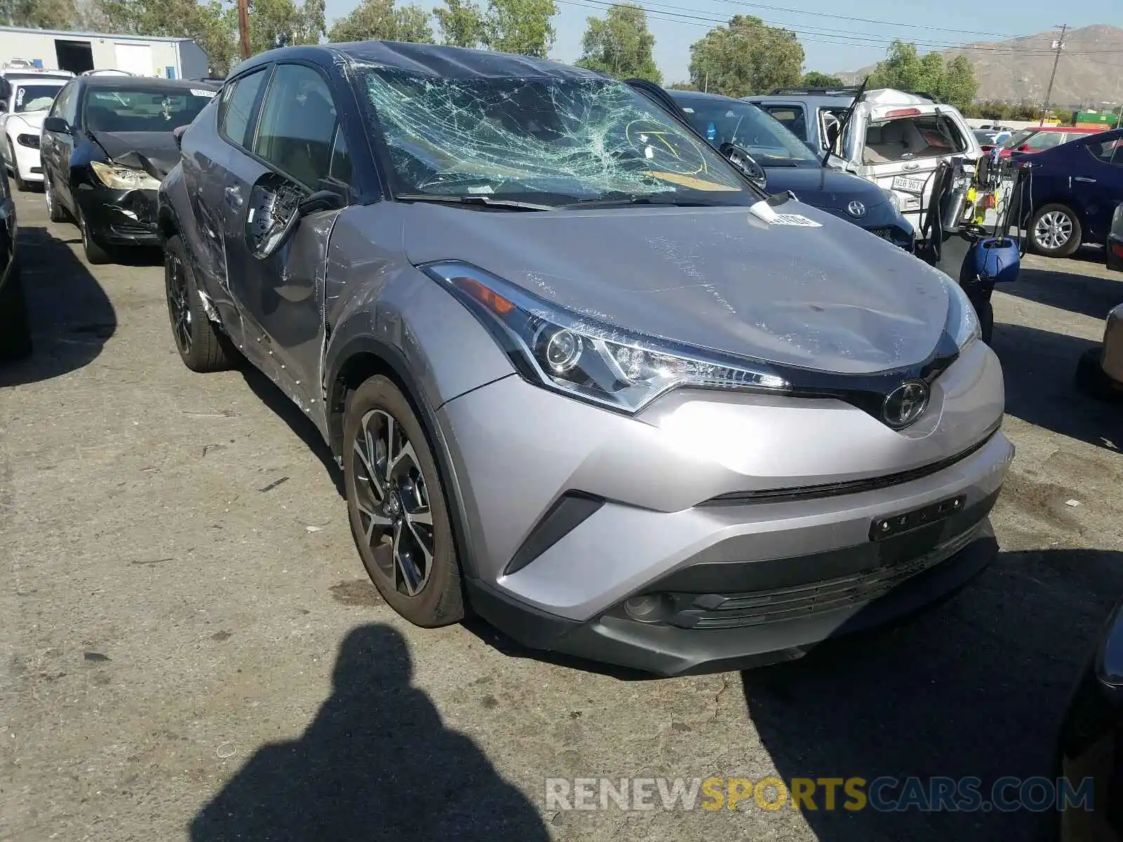 1 Photograph of a damaged car JTNKHMBX6K1058450 TOYOTA C-HR 2019