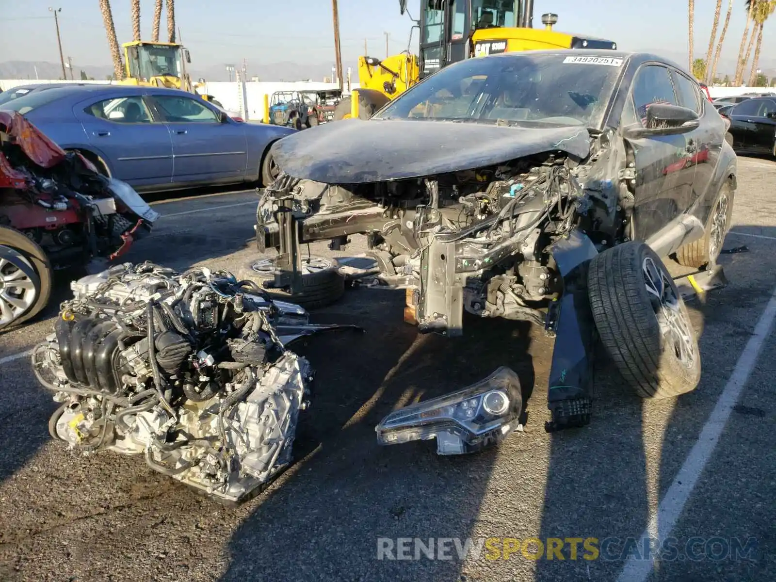 2 Photograph of a damaged car JTNKHMBX6K1058710 TOYOTA C-HR 2019