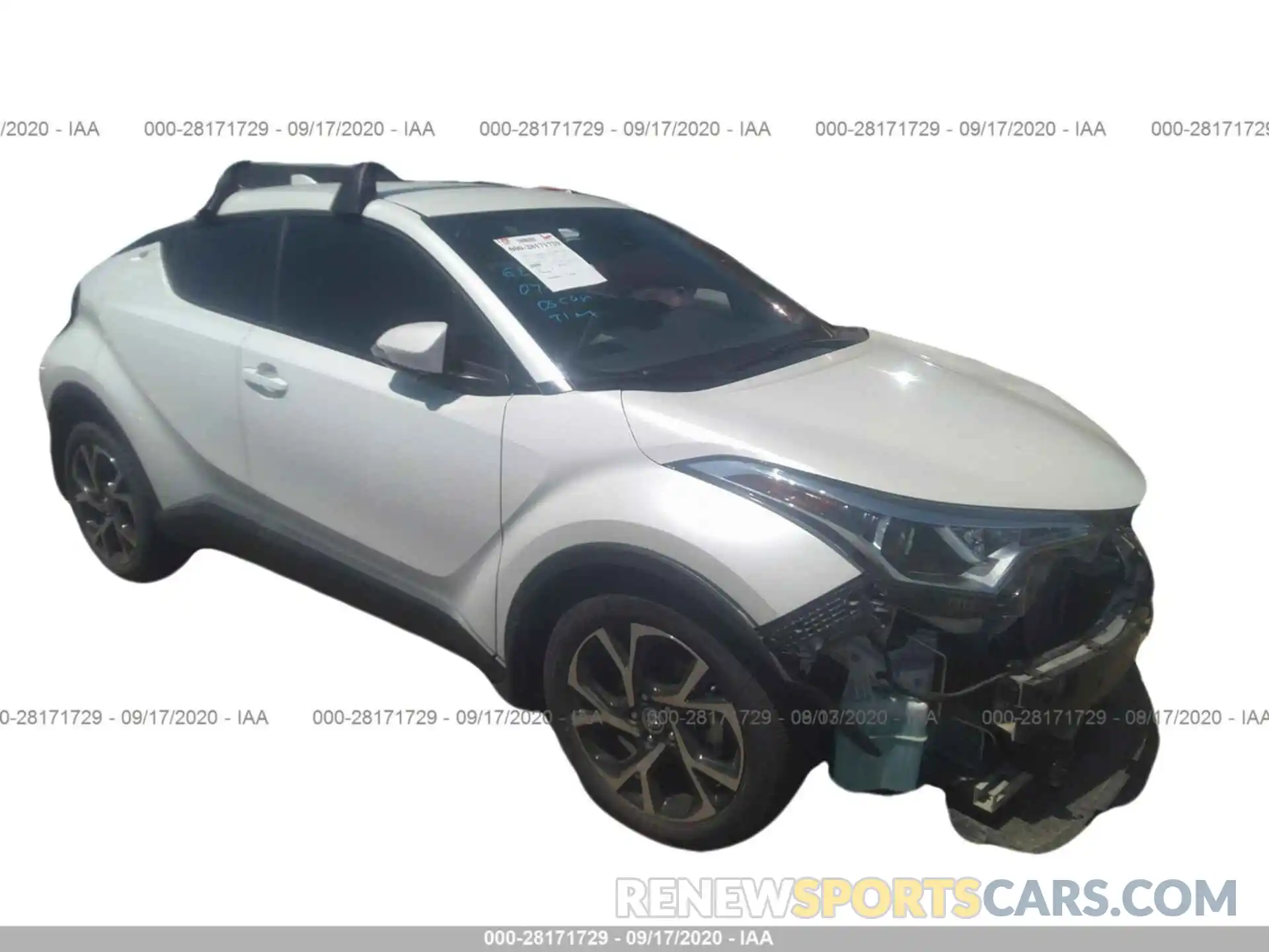 1 Photograph of a damaged car JTNKHMBX6K1060344 TOYOTA C-HR 2019