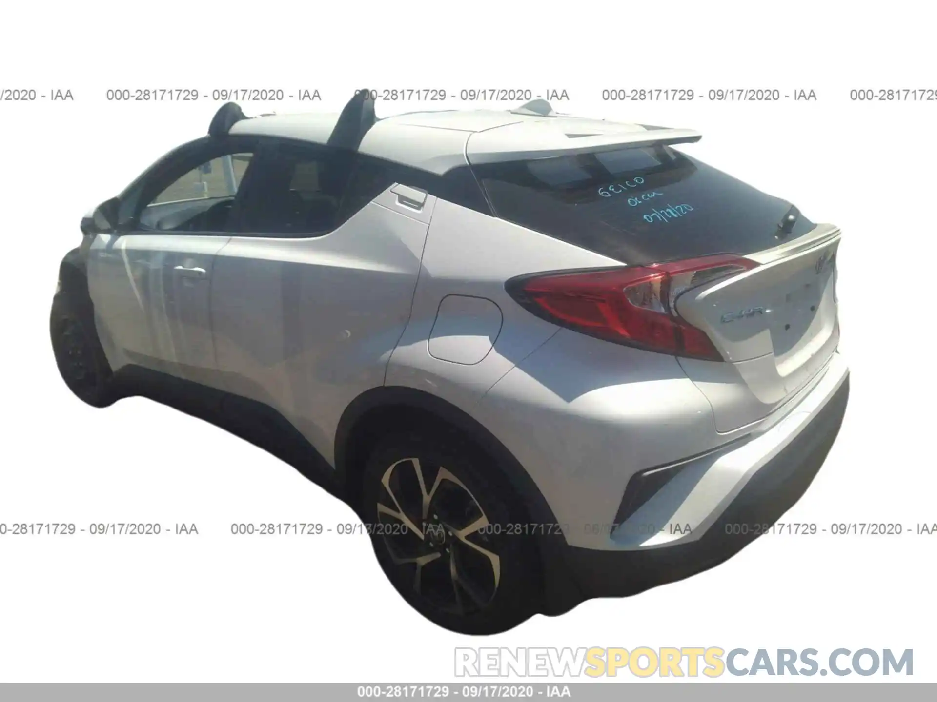 3 Photograph of a damaged car JTNKHMBX6K1060344 TOYOTA C-HR 2019