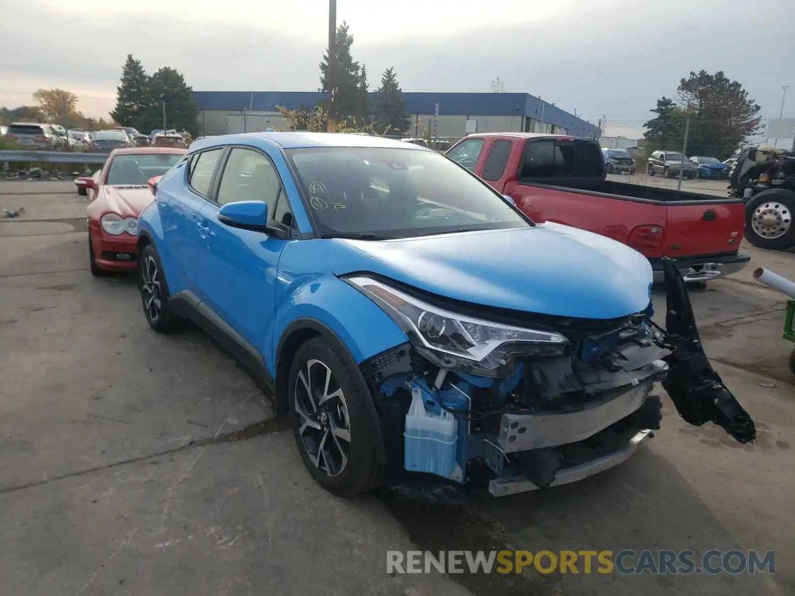 1 Photograph of a damaged car JTNKHMBX6K1060702 TOYOTA C-HR 2019