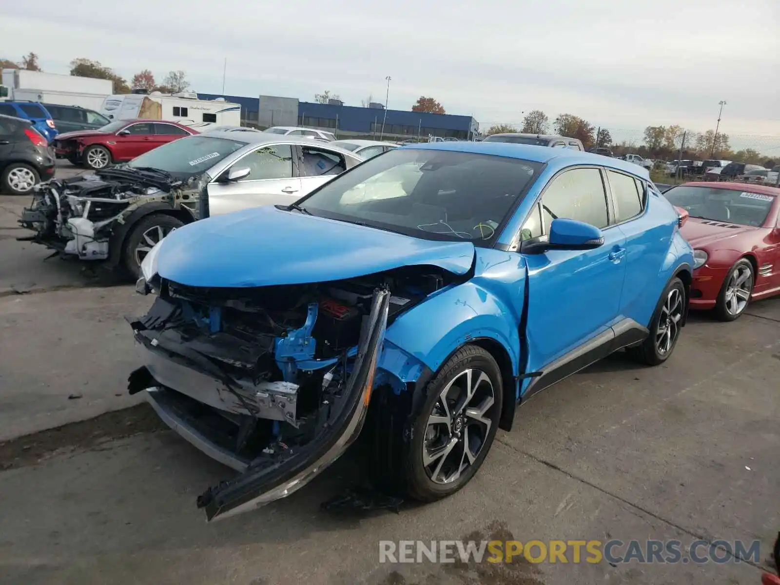 2 Photograph of a damaged car JTNKHMBX6K1060702 TOYOTA C-HR 2019