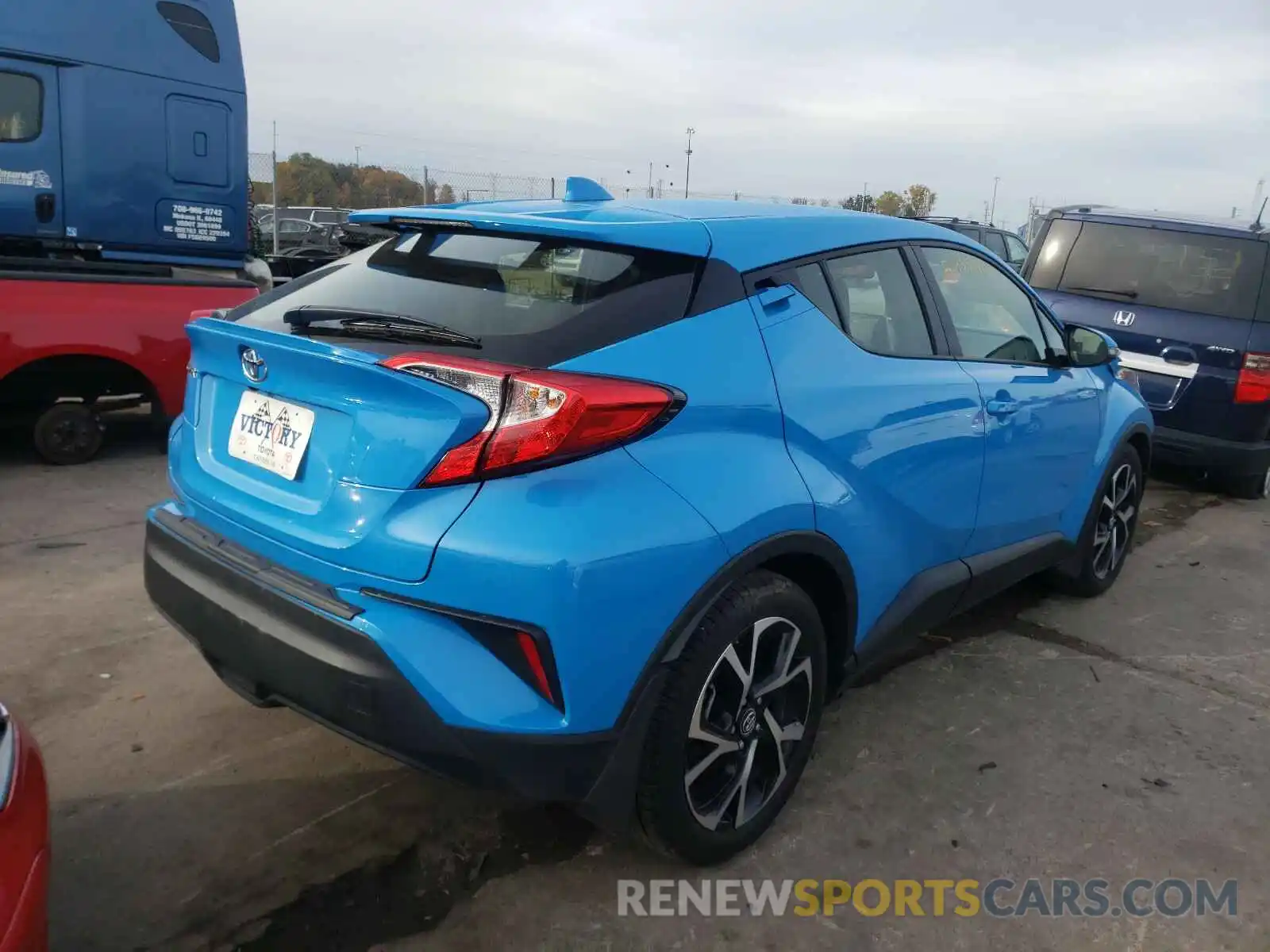 4 Photograph of a damaged car JTNKHMBX6K1060702 TOYOTA C-HR 2019