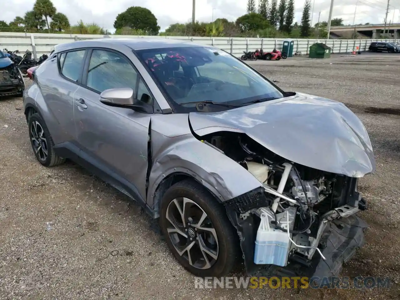 1 Photograph of a damaged car JTNKHMBX6K1060733 TOYOTA C-HR 2019