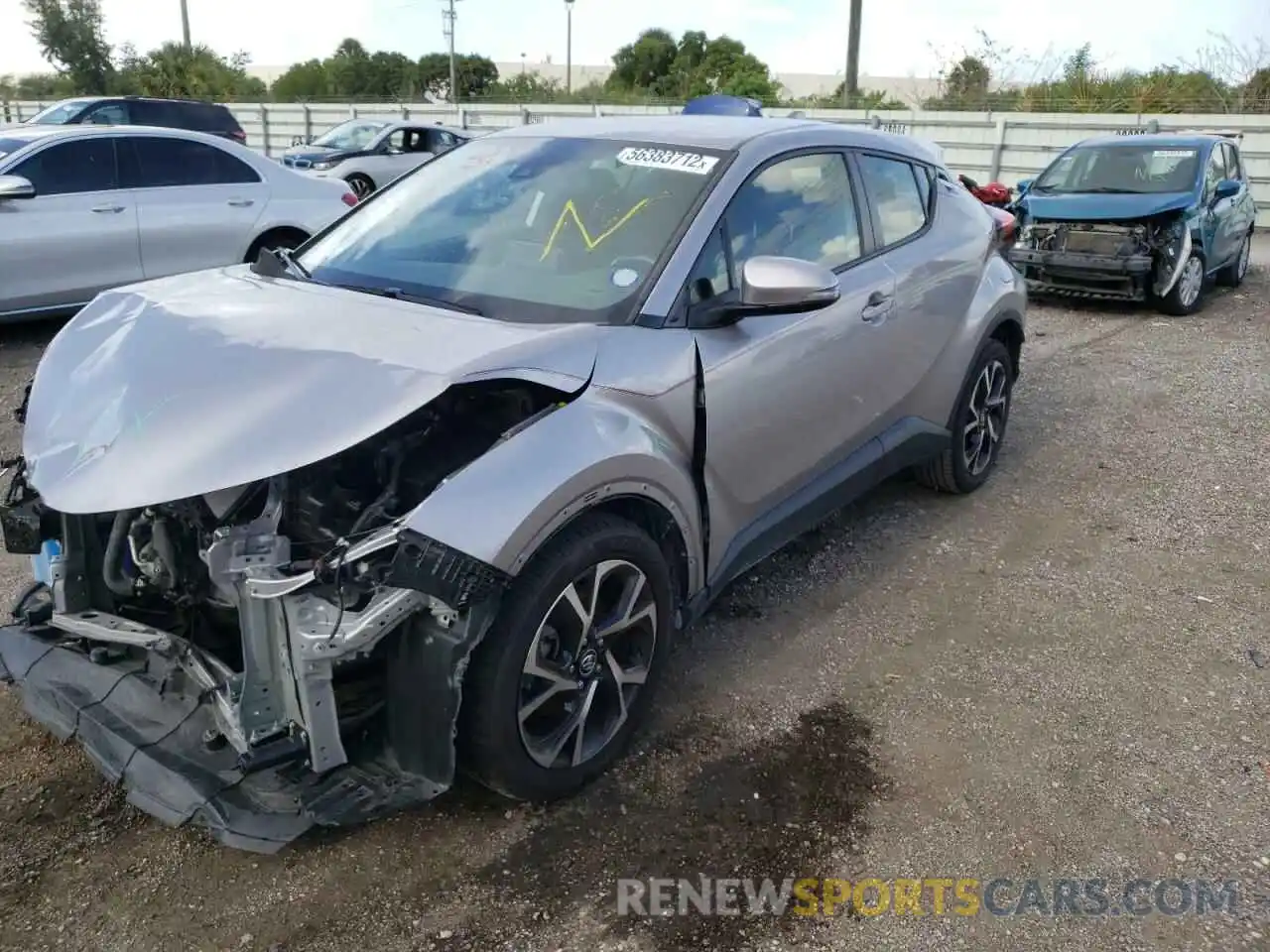 2 Photograph of a damaged car JTNKHMBX6K1060733 TOYOTA C-HR 2019