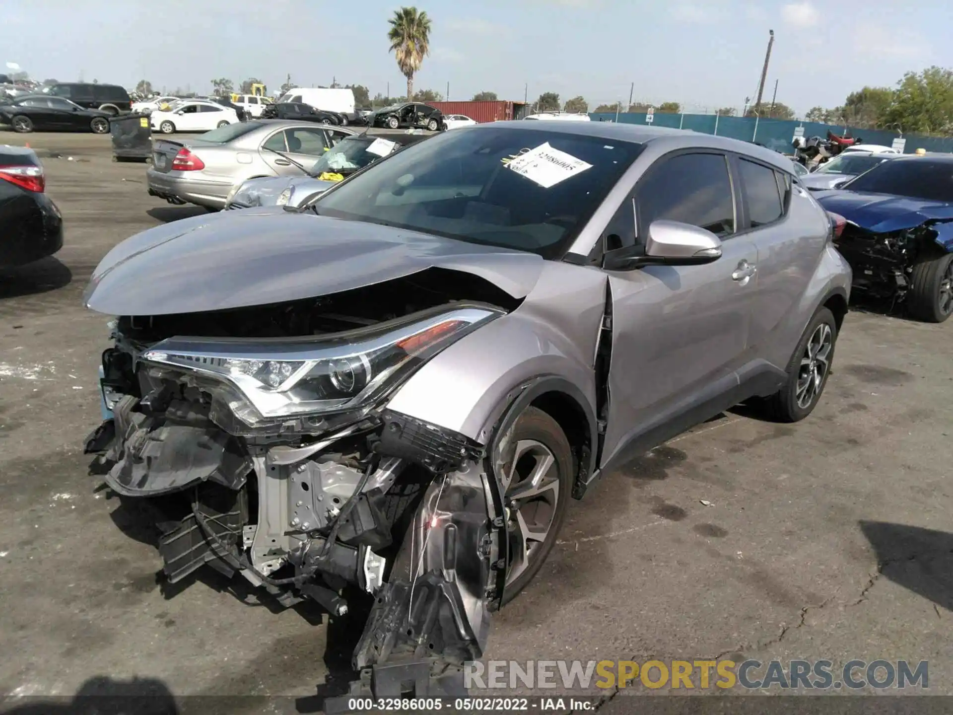 2 Photograph of a damaged car JTNKHMBX7K1012495 TOYOTA C-HR 2019