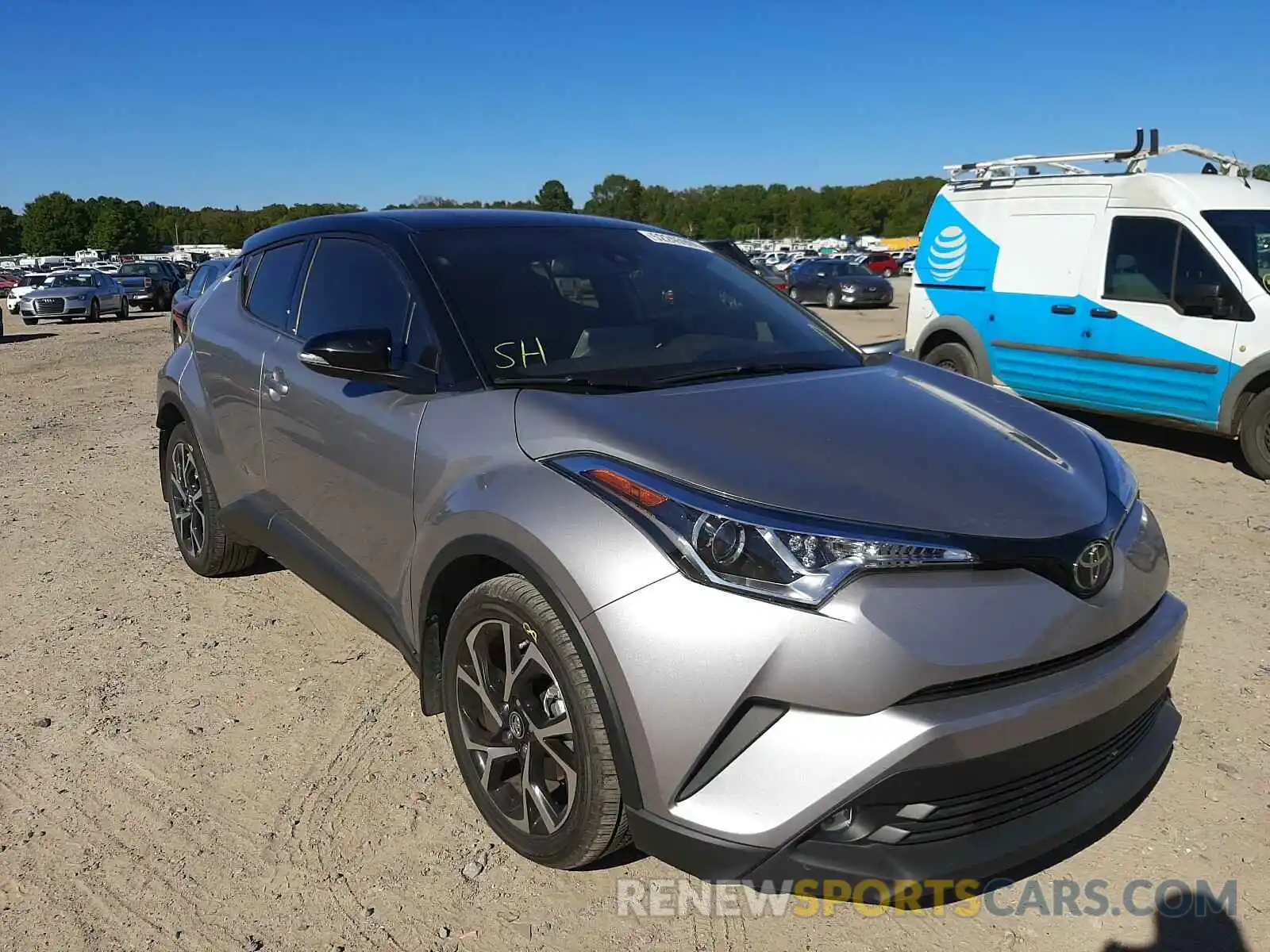 1 Photograph of a damaged car JTNKHMBX7K1012643 TOYOTA C-HR 2019