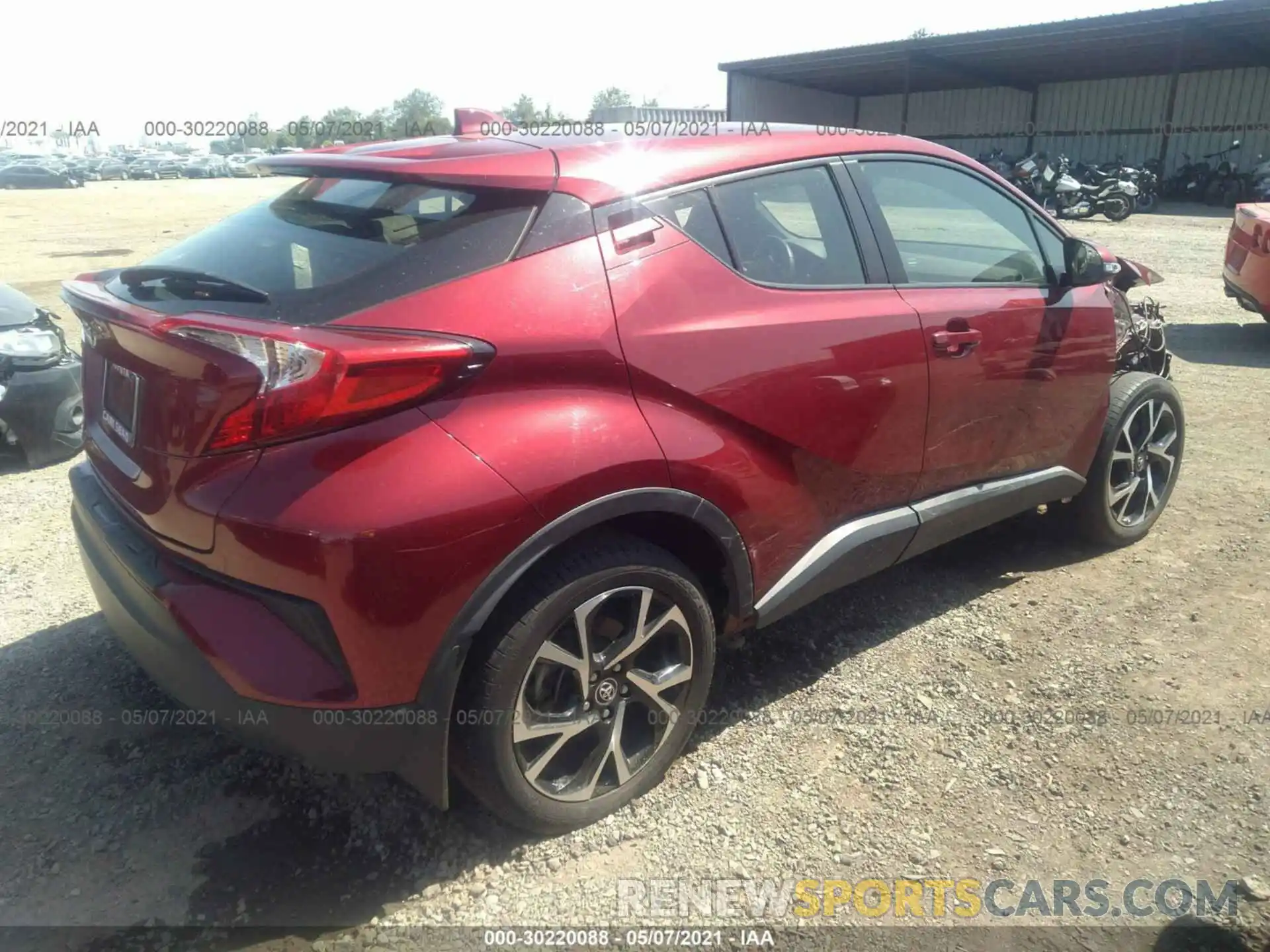 4 Photograph of a damaged car JTNKHMBX7K1012772 TOYOTA C-HR 2019