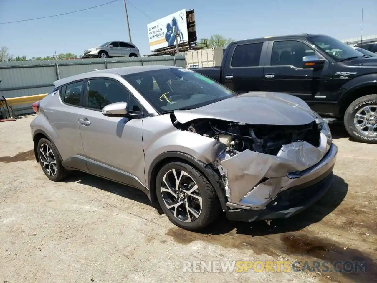 1 Photograph of a damaged car JTNKHMBX7K1012917 TOYOTA C-HR 2019