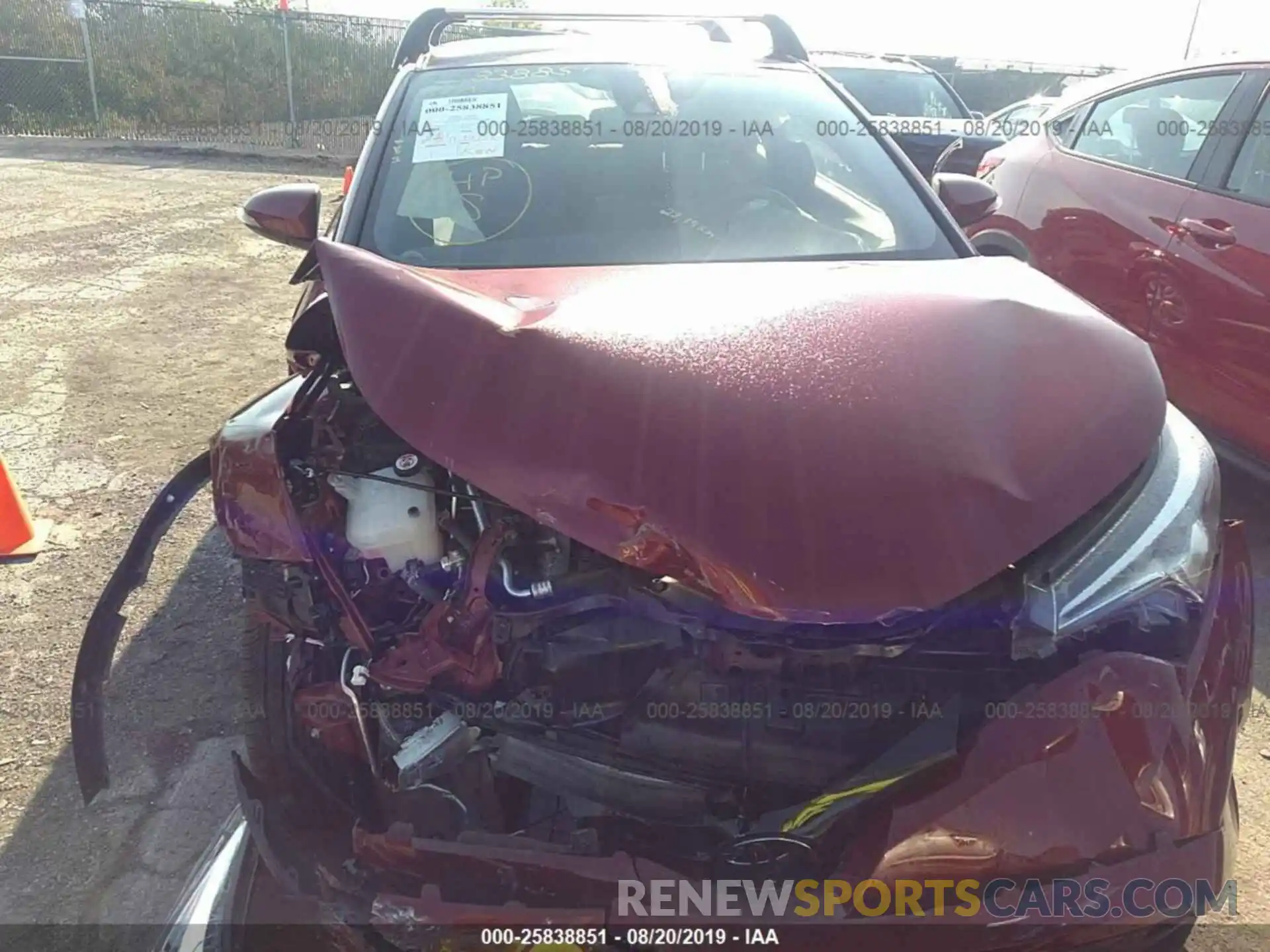 10 Photograph of a damaged car JTNKHMBX7K1013114 TOYOTA C-HR 2019