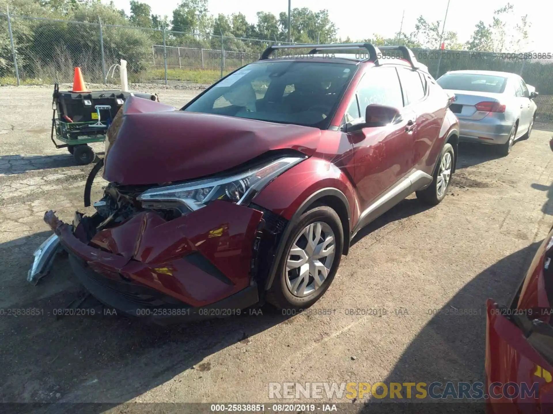 2 Photograph of a damaged car JTNKHMBX7K1013114 TOYOTA C-HR 2019