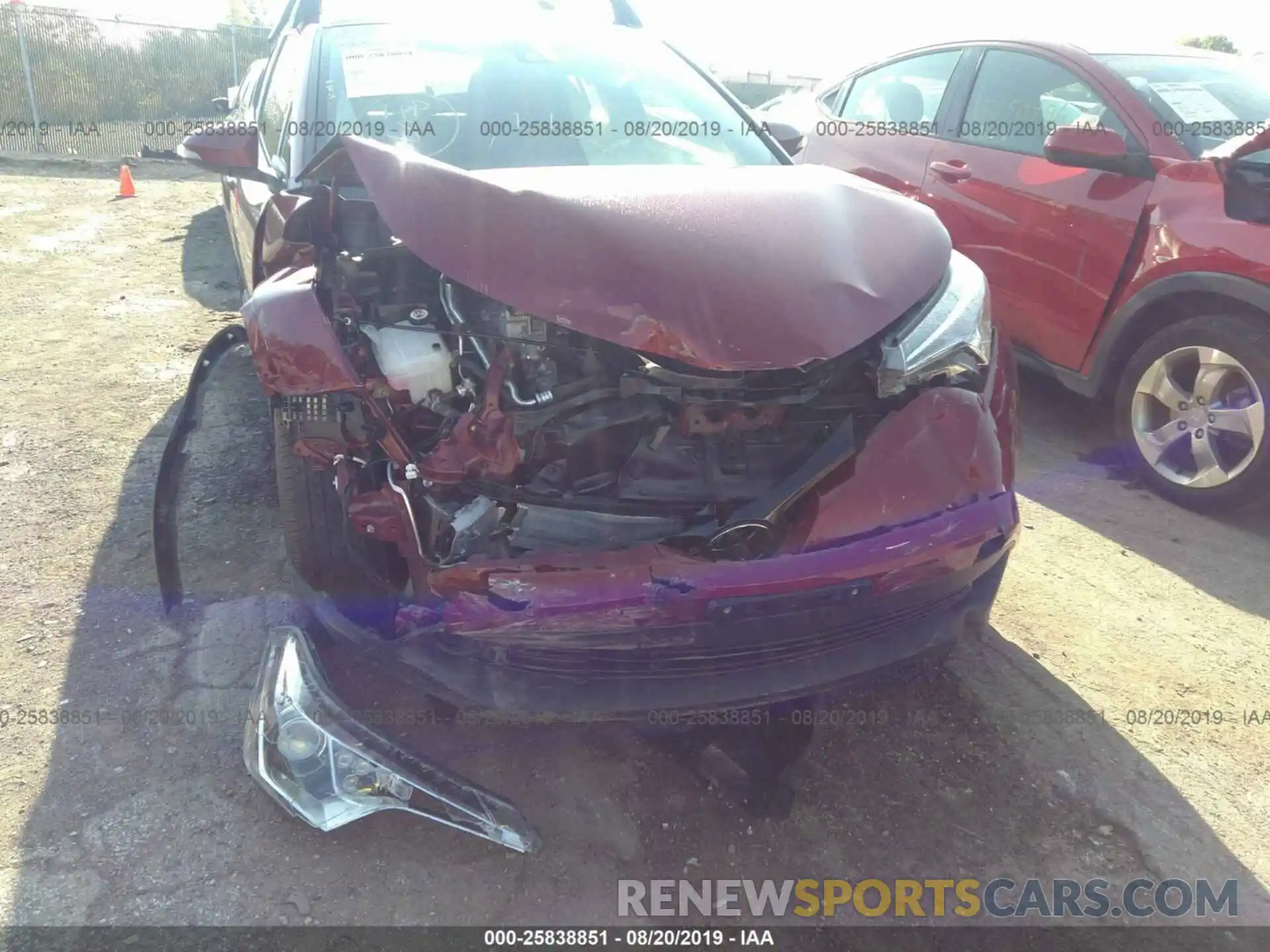 6 Photograph of a damaged car JTNKHMBX7K1013114 TOYOTA C-HR 2019