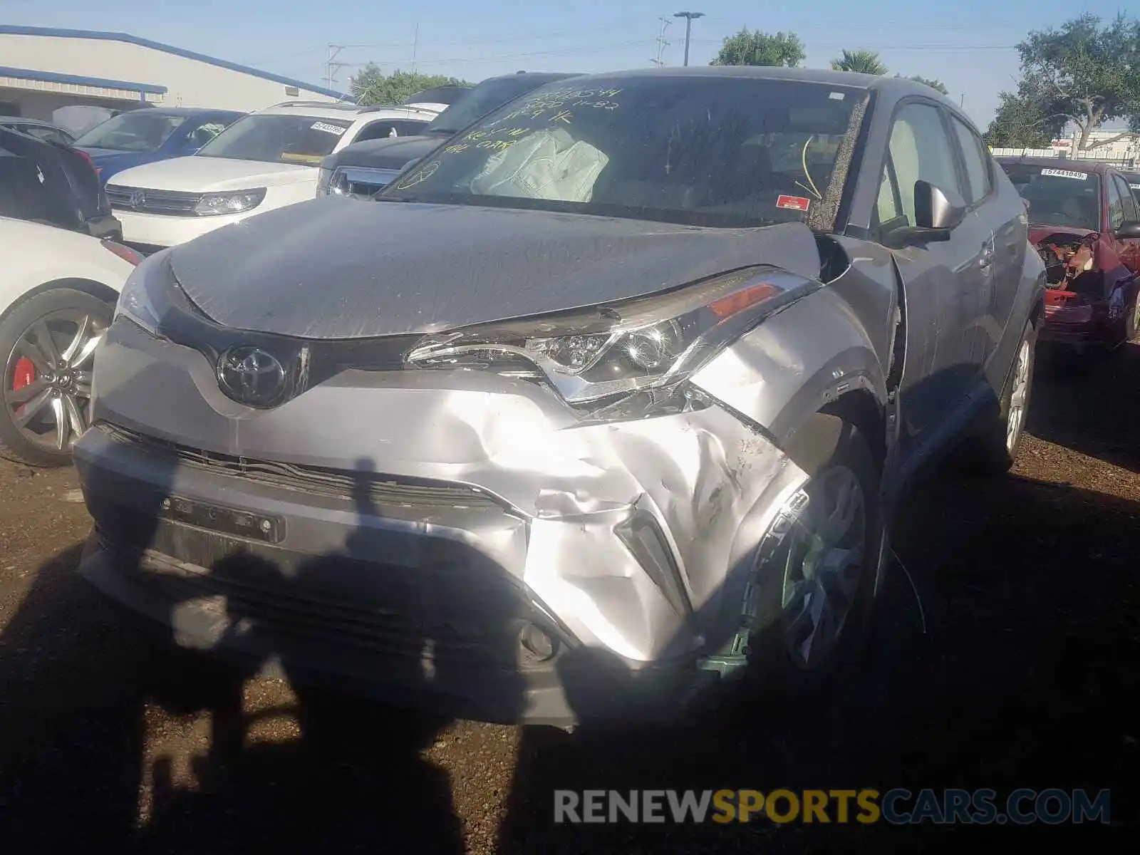 2 Photograph of a damaged car JTNKHMBX7K1013887 TOYOTA C-HR 2019