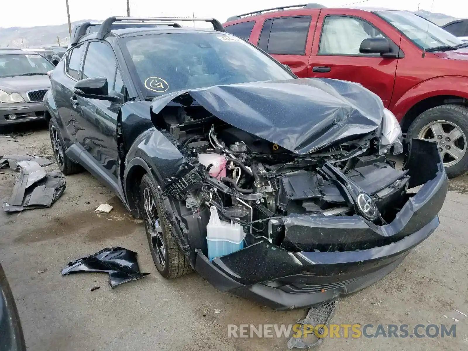 1 Photograph of a damaged car JTNKHMBX7K1014375 TOYOTA C-HR 2019