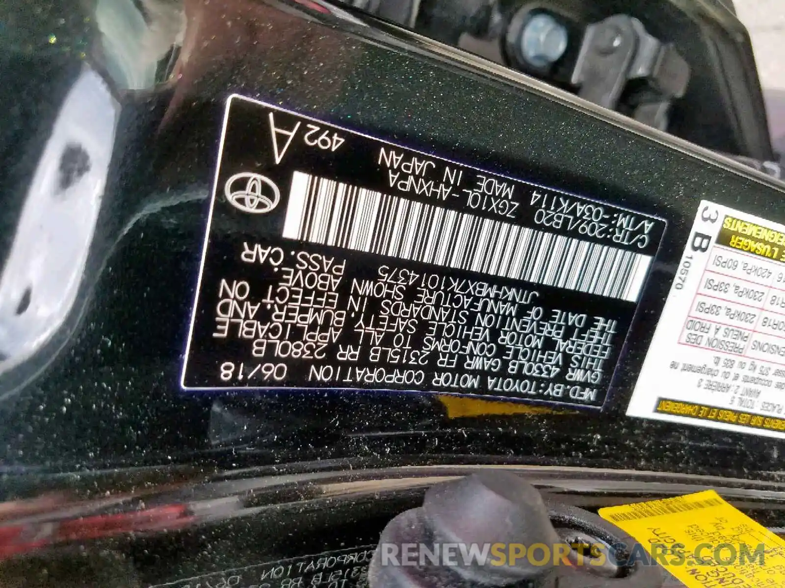 10 Photograph of a damaged car JTNKHMBX7K1014375 TOYOTA C-HR 2019