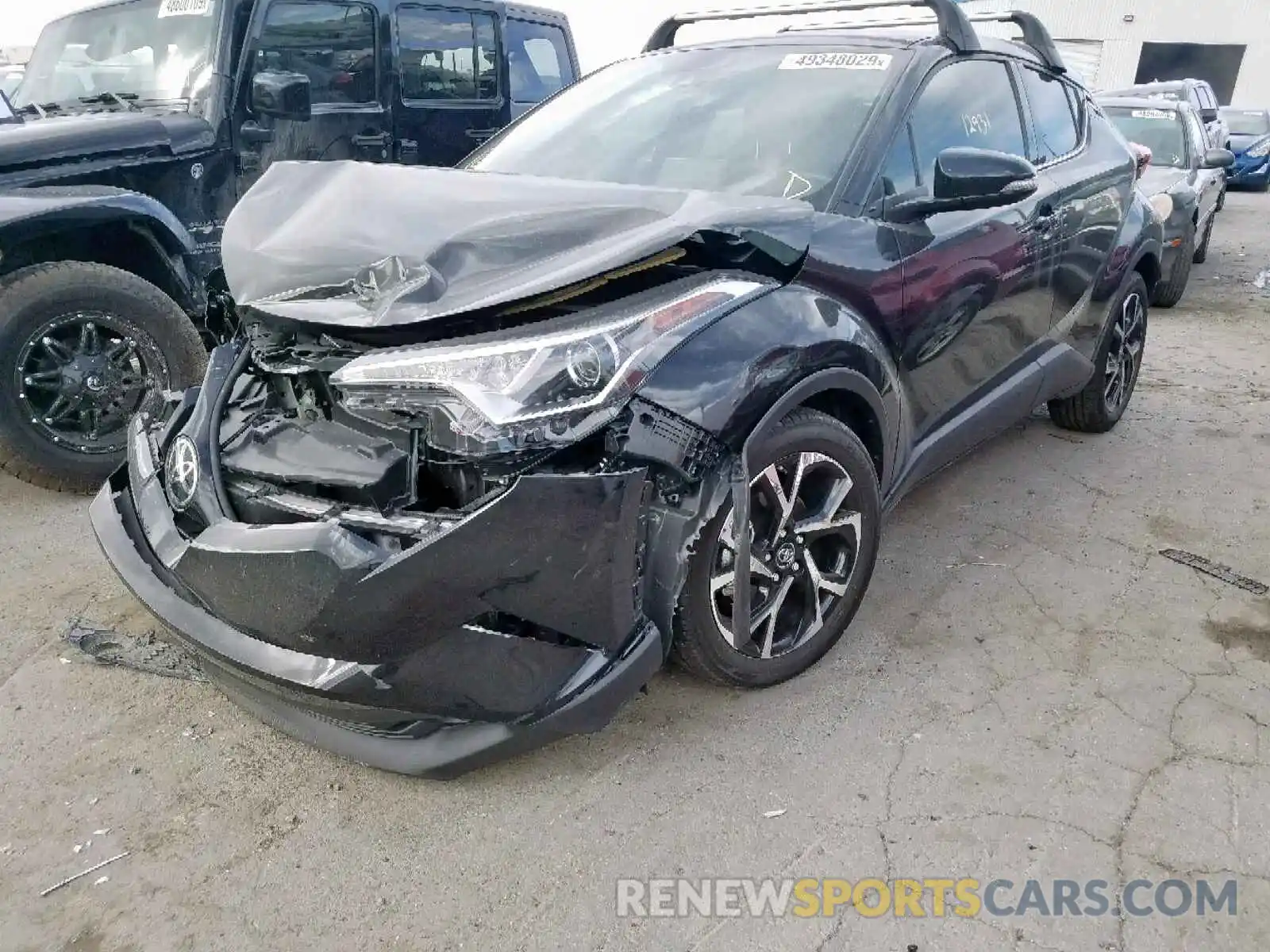 2 Photograph of a damaged car JTNKHMBX7K1014375 TOYOTA C-HR 2019