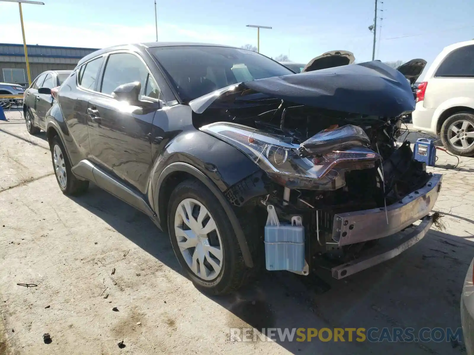 1 Photograph of a damaged car JTNKHMBX7K1014862 TOYOTA C-HR 2019