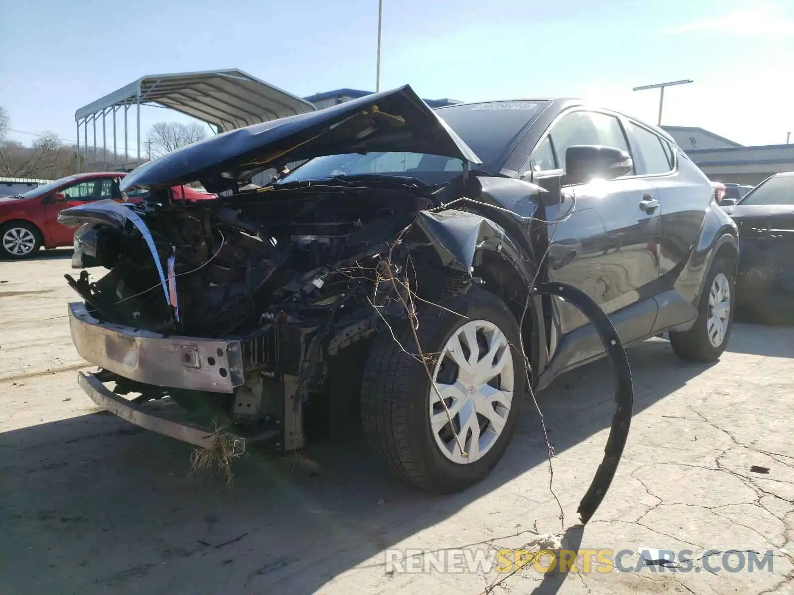 2 Photograph of a damaged car JTNKHMBX7K1014862 TOYOTA C-HR 2019