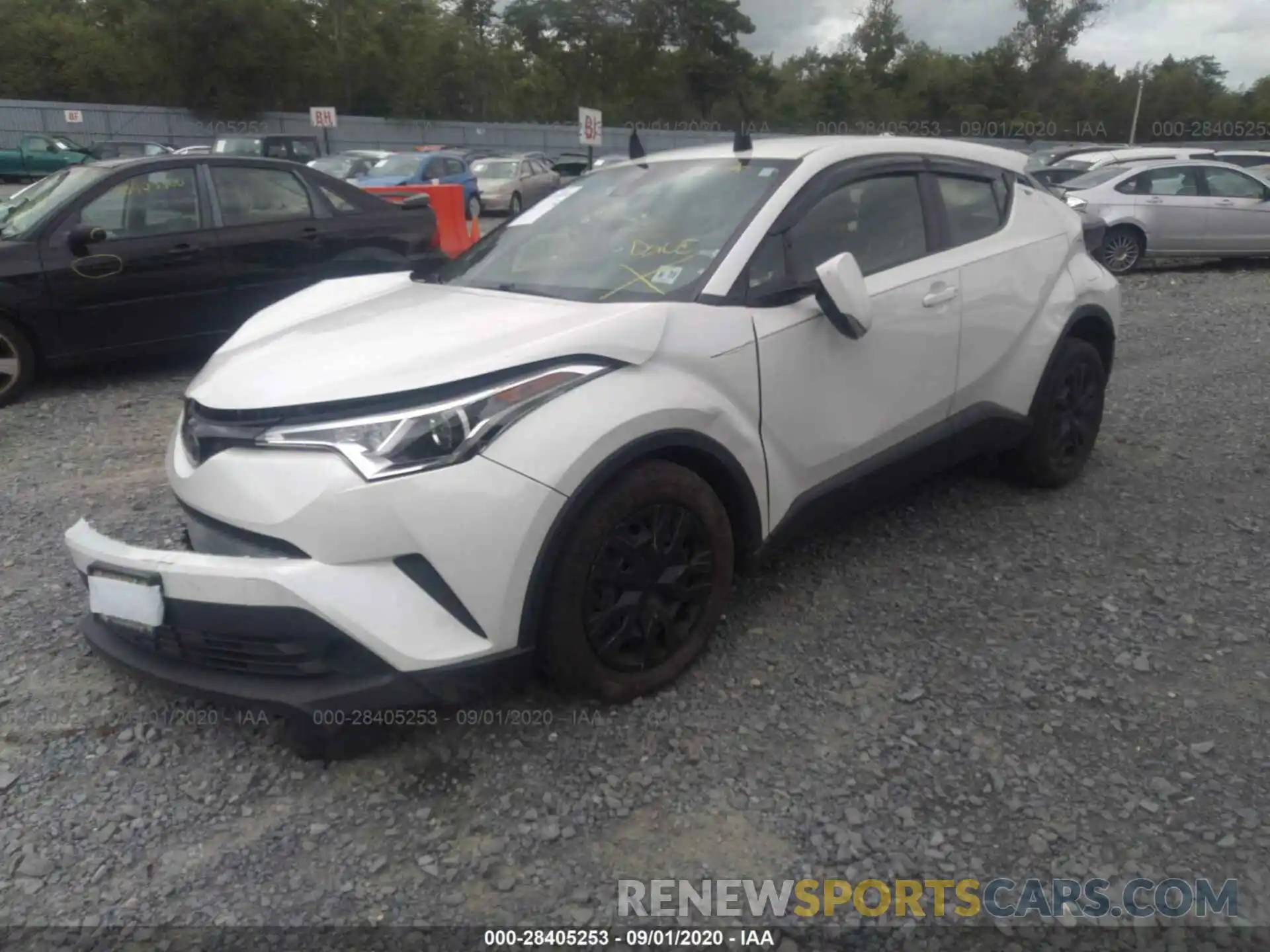 2 Фотография поврежденного автомобиля JTNKHMBX7K1015591 TOYOTA C-HR 2019