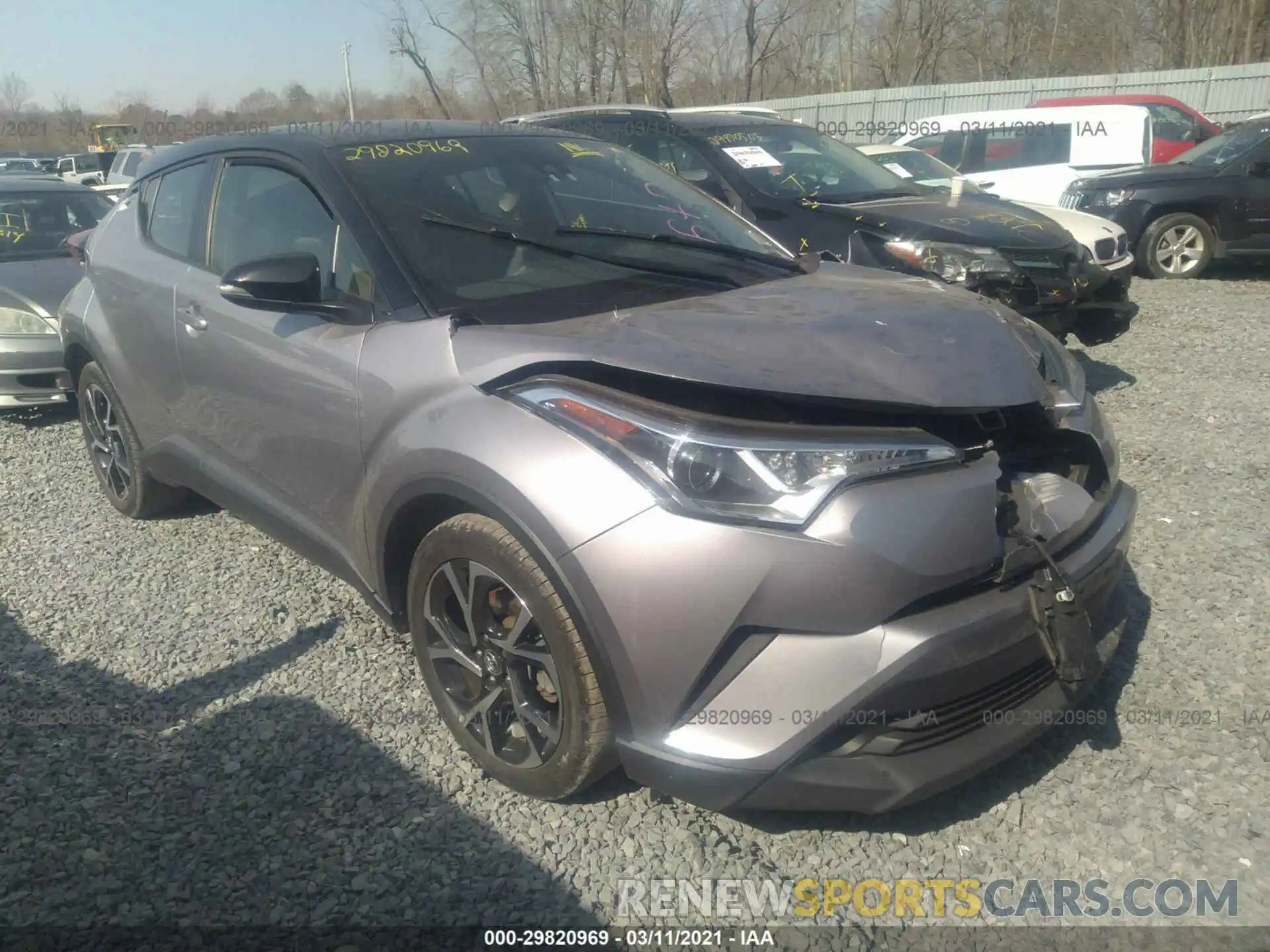 1 Photograph of a damaged car JTNKHMBX7K1016076 TOYOTA C-HR 2019